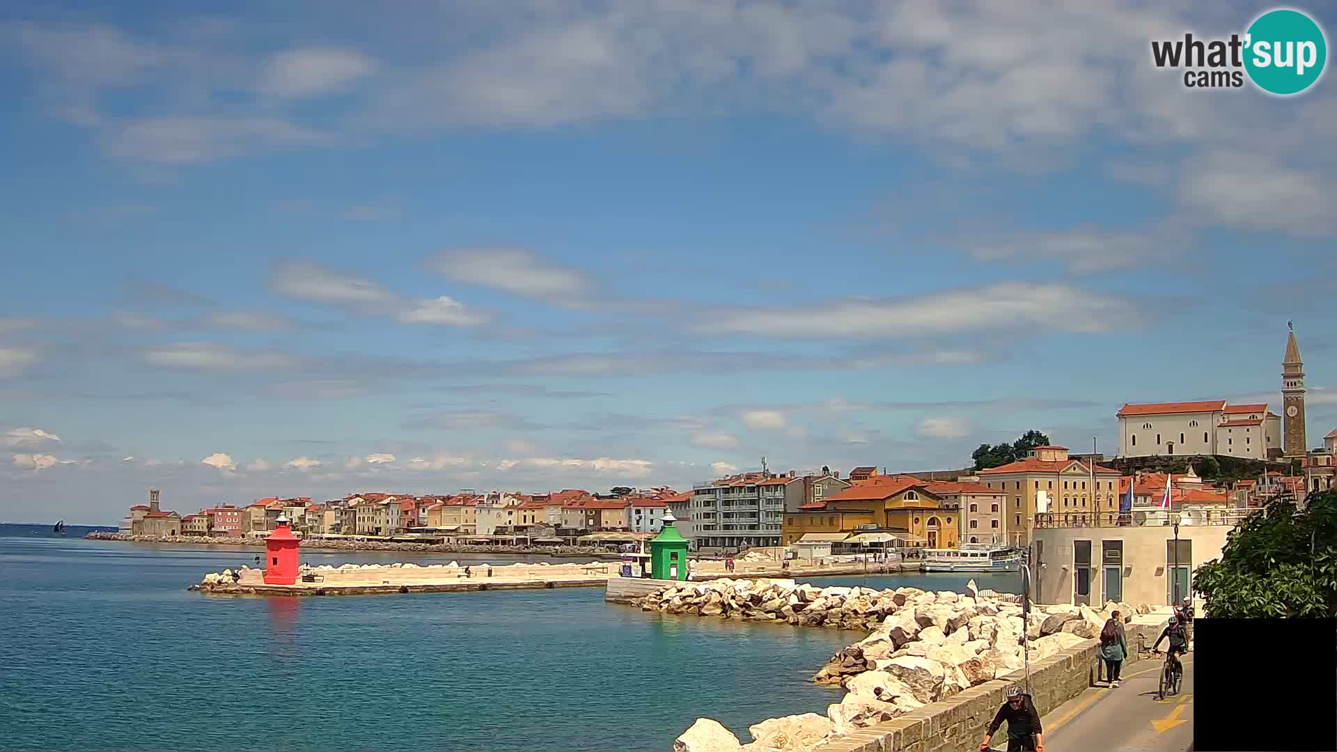 Pirano – vista verso la Punta e il “Mandrač”