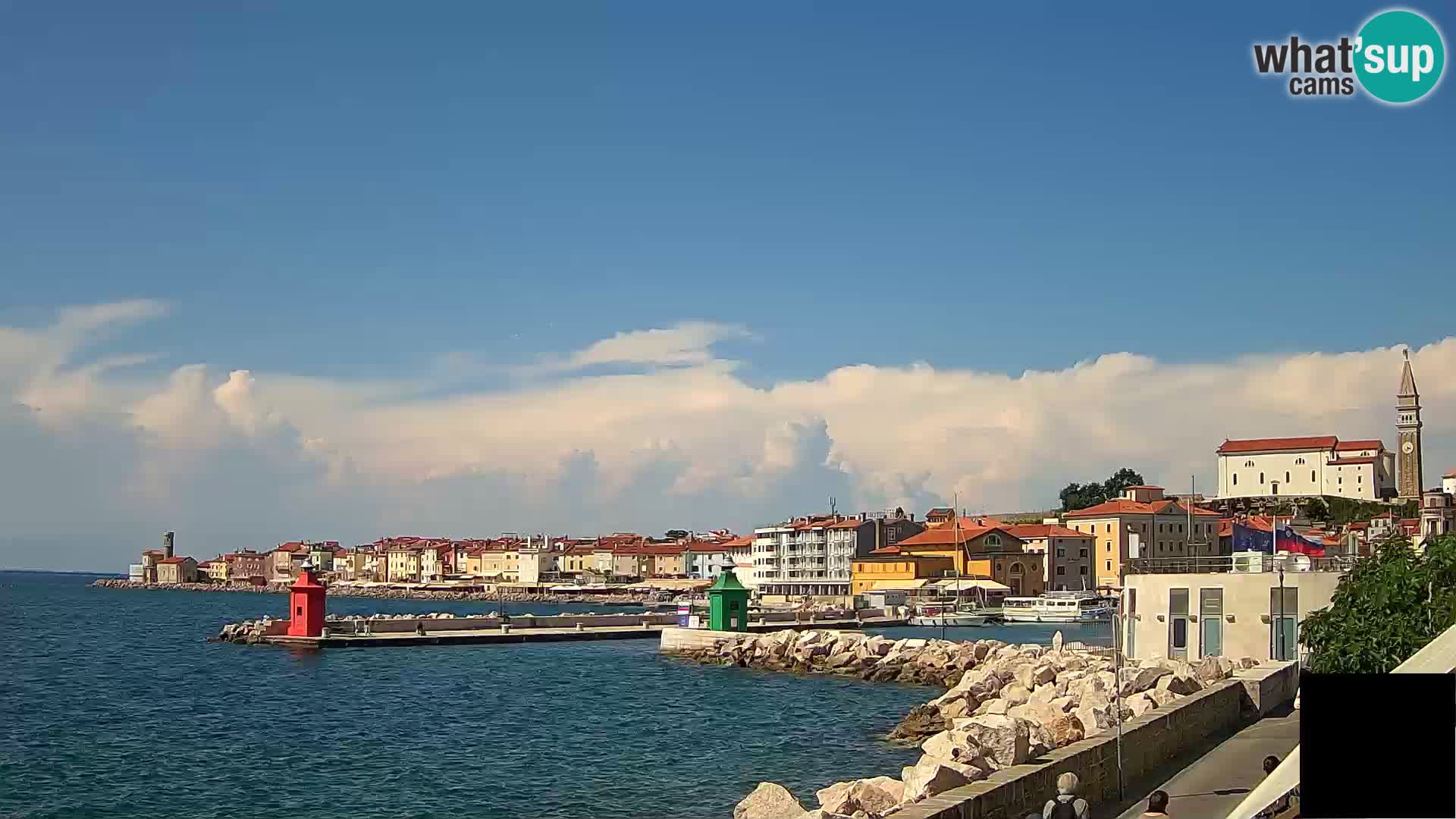 Piran – view to Punta and Mandrač