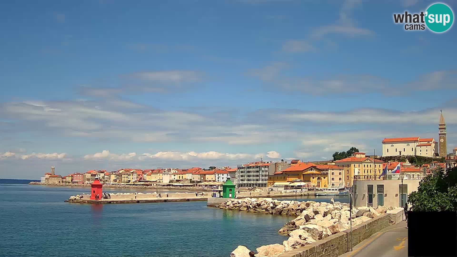 Pirano – vista verso la Punta e il “Mandrač”