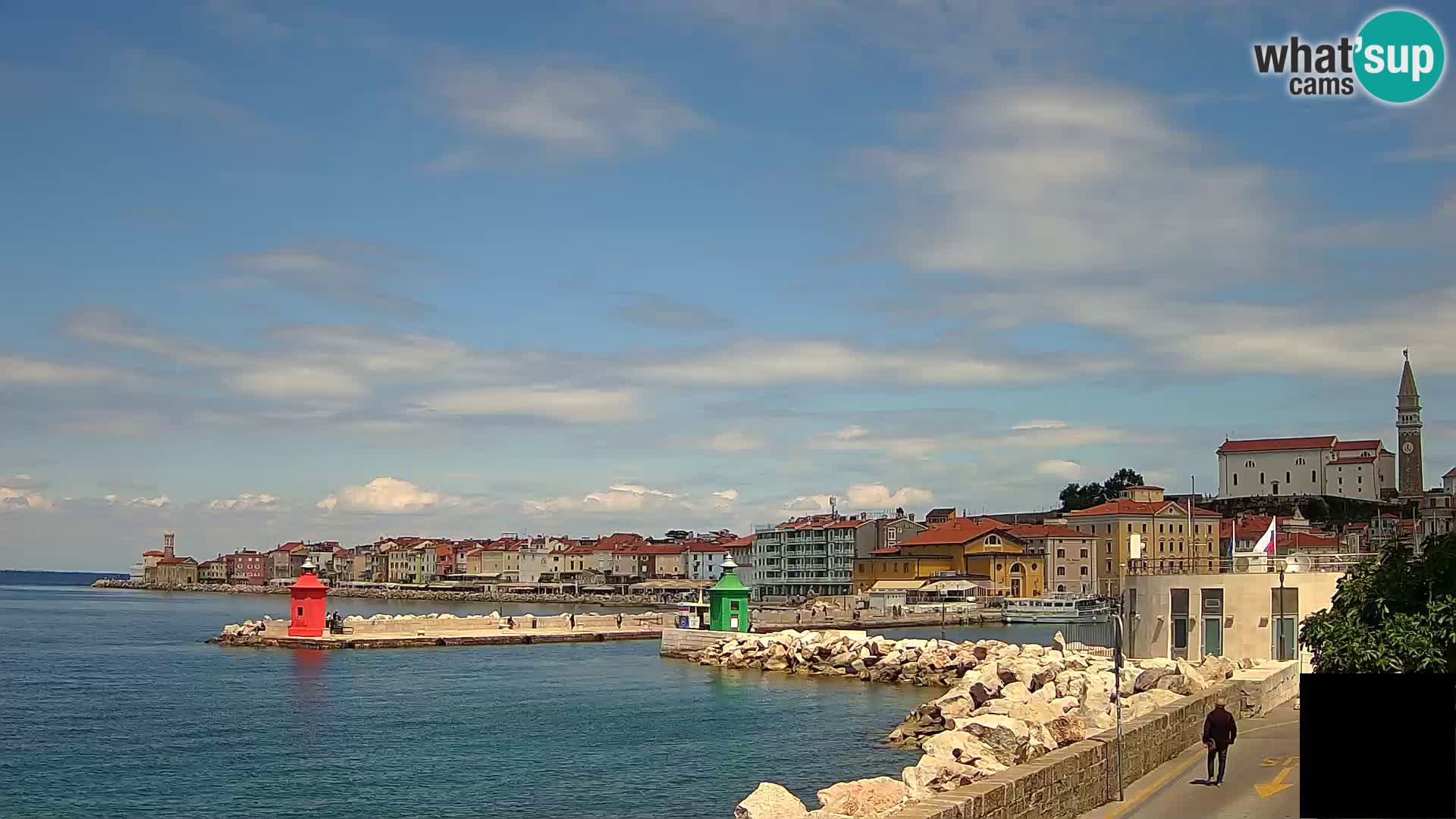 Pirano – vista verso la Punta e il “Mandrač”