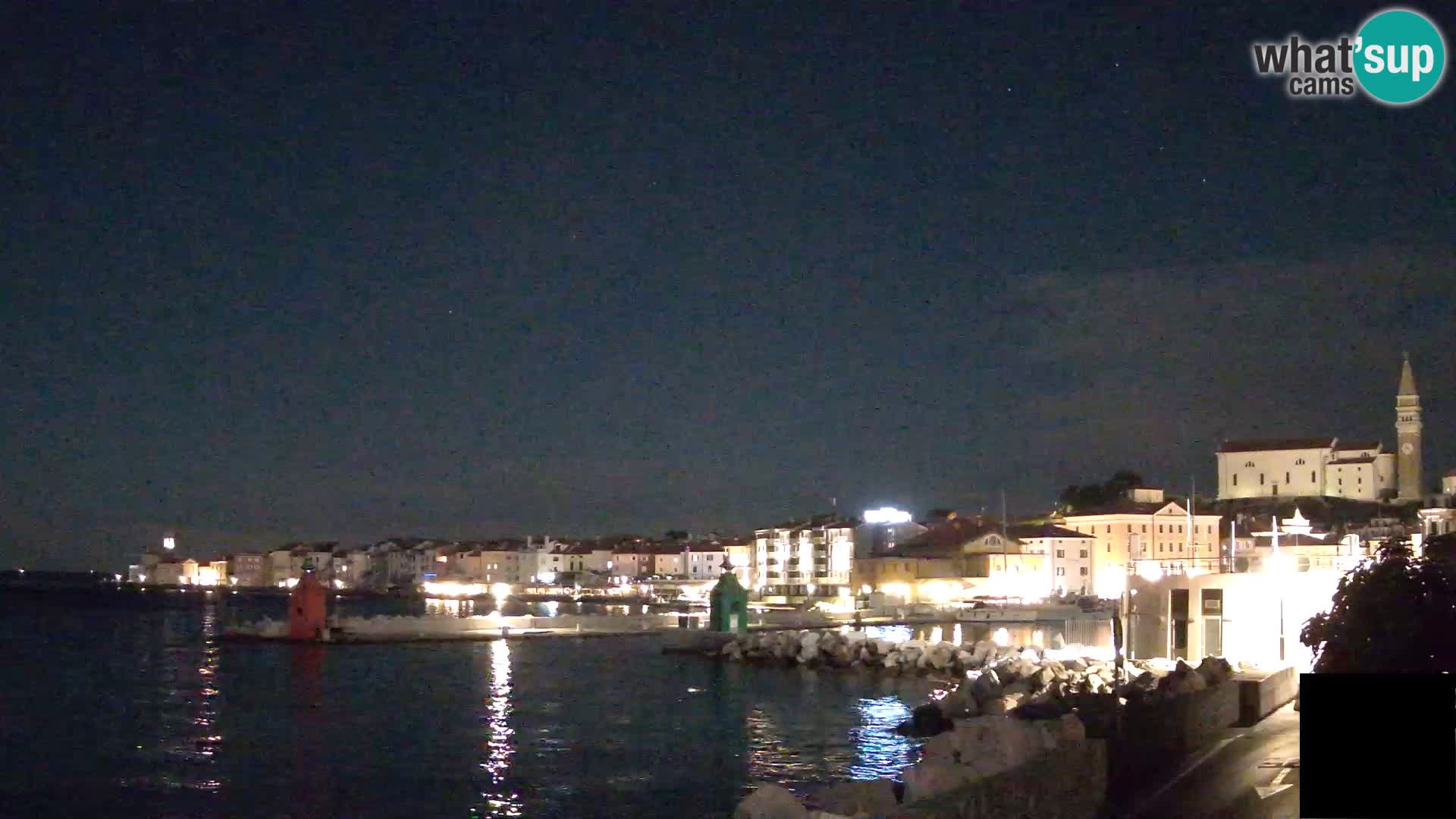 Piran – view to Punta and Mandrač