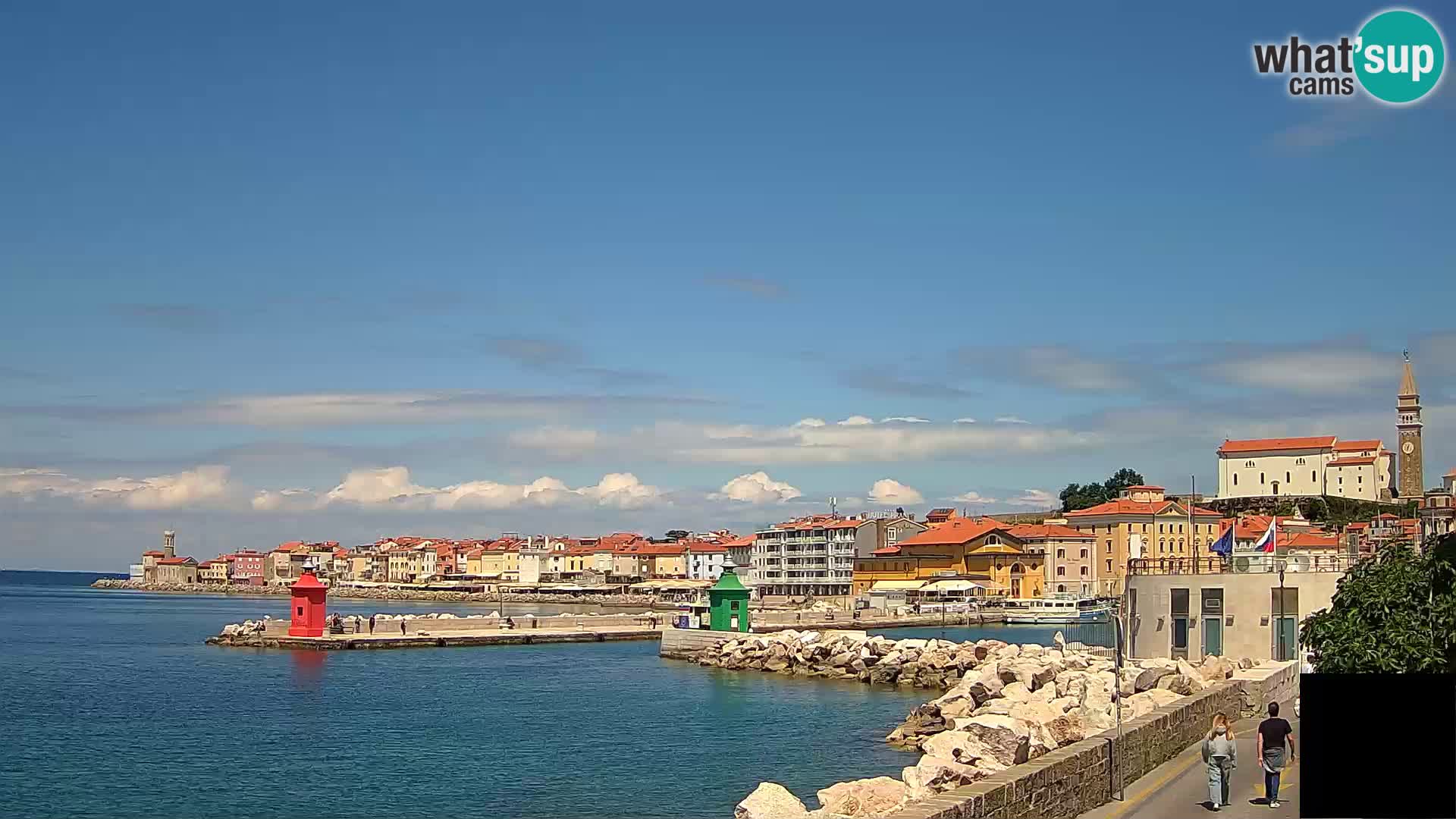 Piran – view to Punta and Mandrač