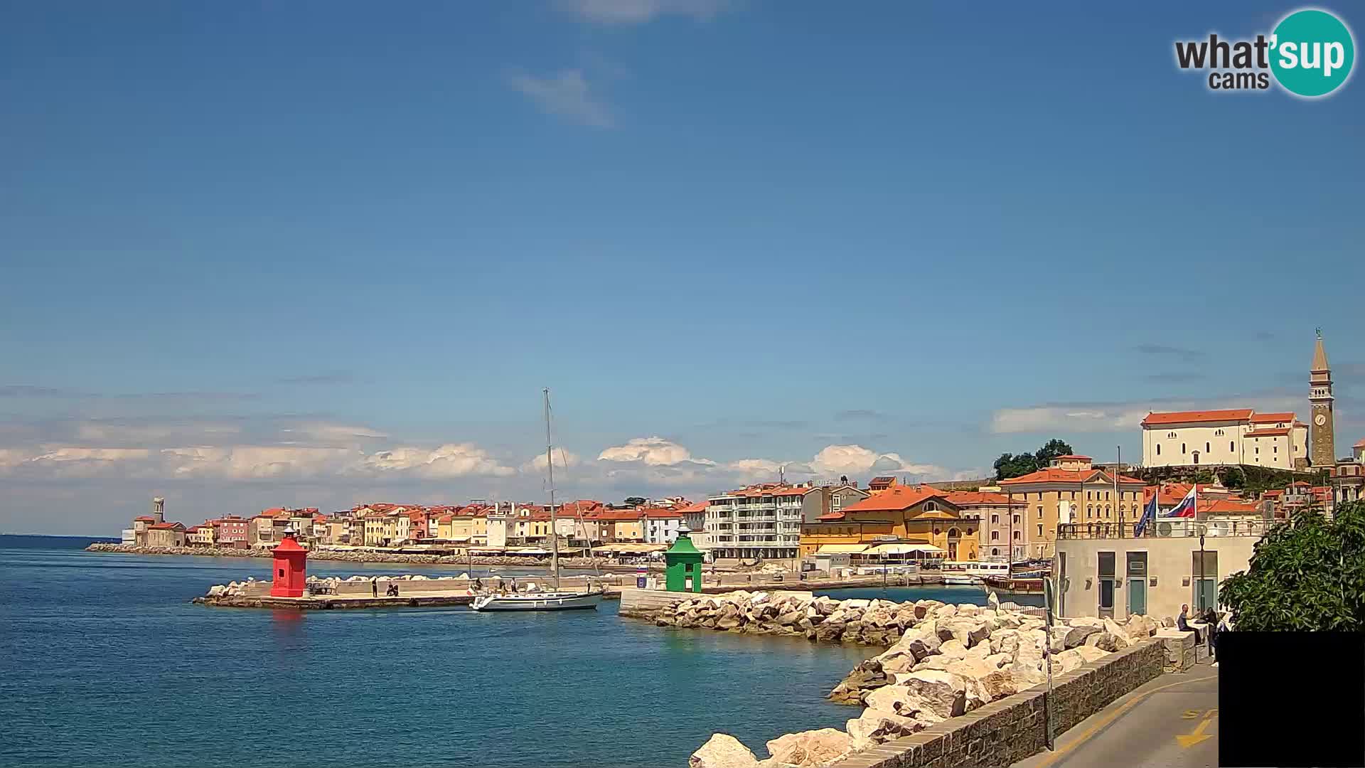 Piran – view to Punta and Mandrač