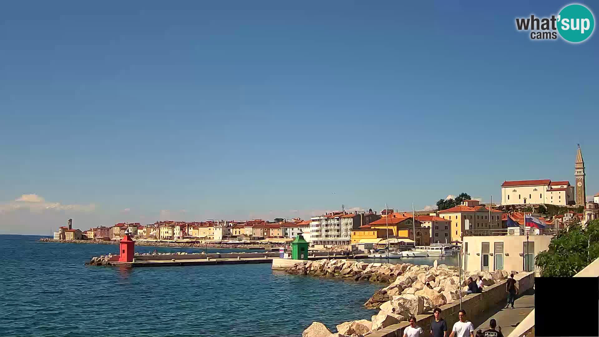 Piran – view to Punta and Mandrač