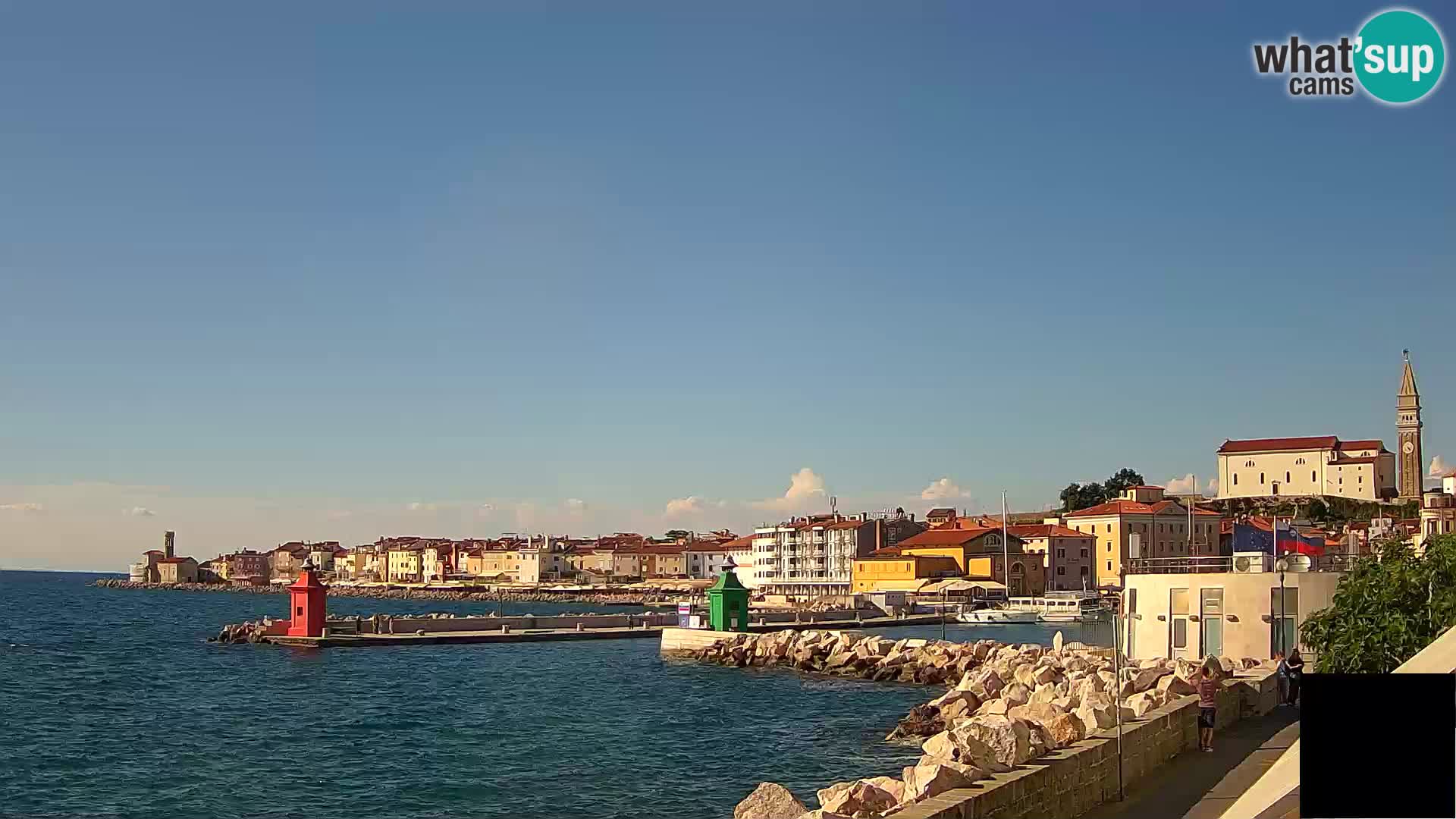 Piran – view to Punta and Mandrač