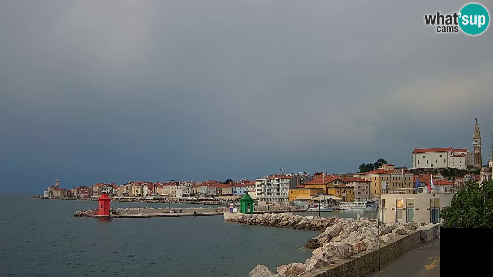 Piran – view to Punta and Mandrač