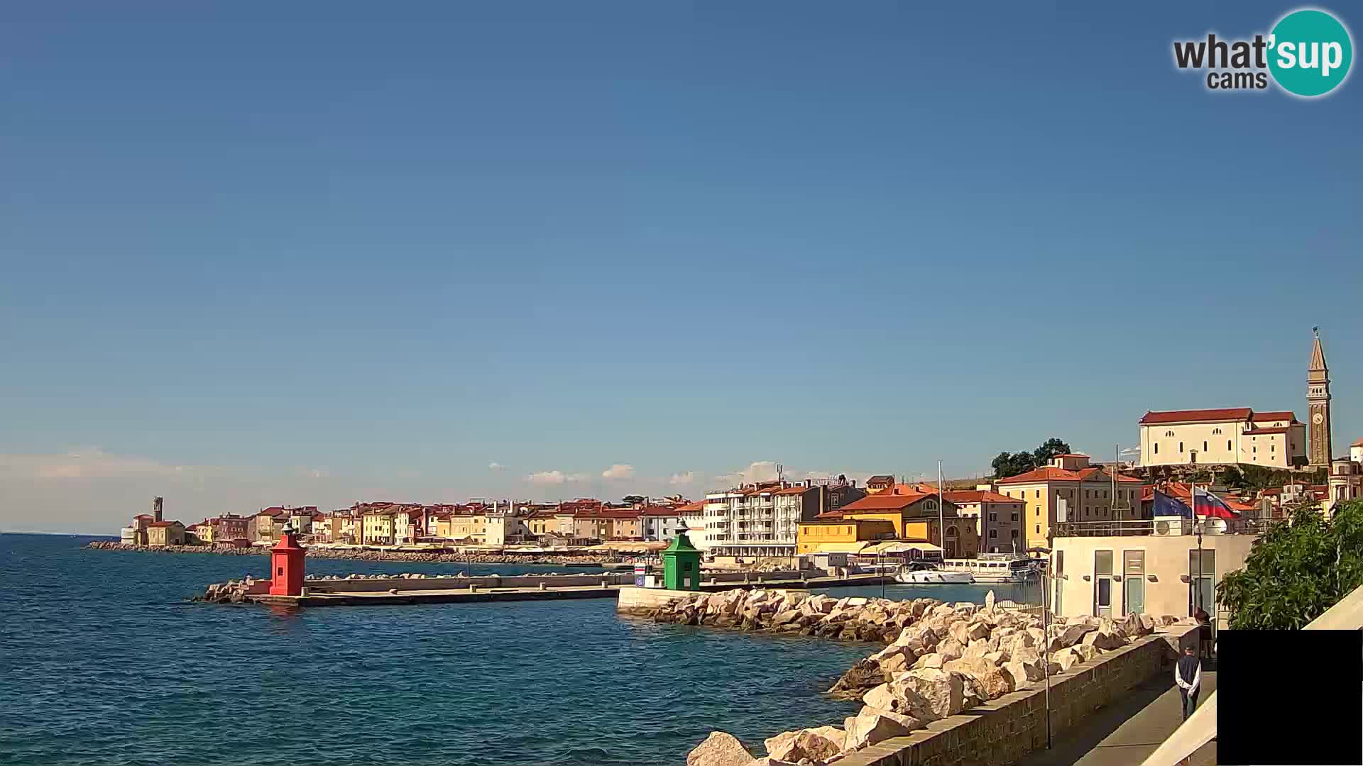 Piran – view to Punta and Mandrač