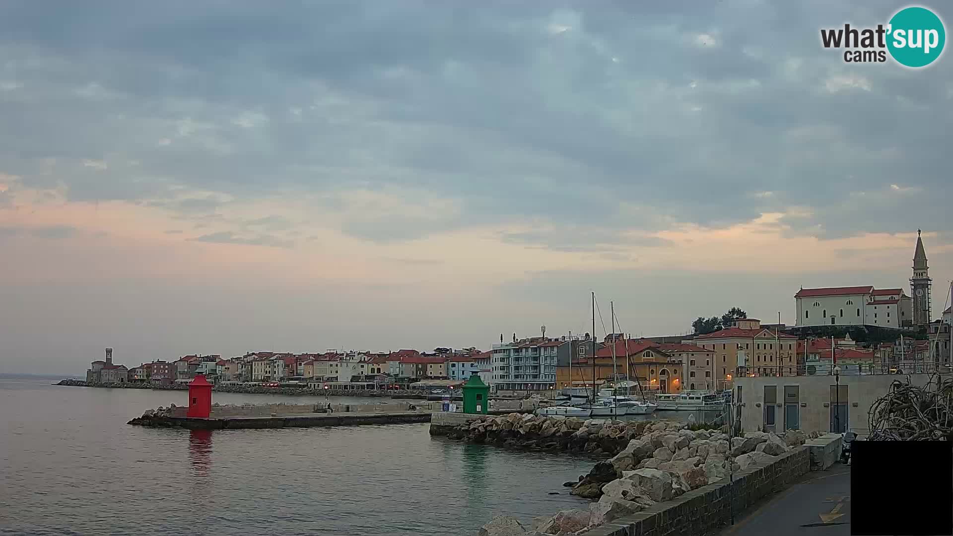 Piran – view to Punta and Mandrač
