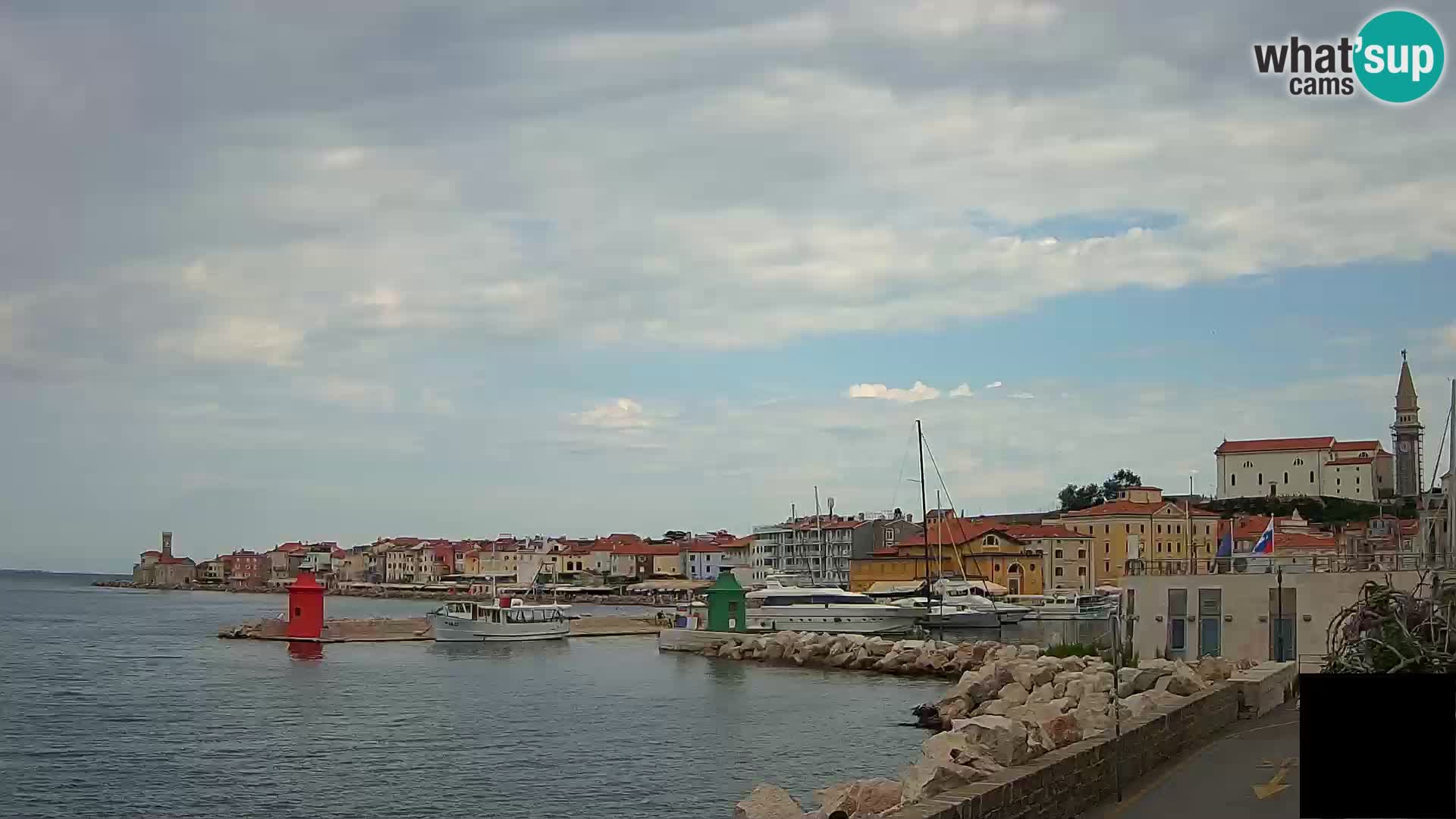 Piran – view to Punta and Mandrač