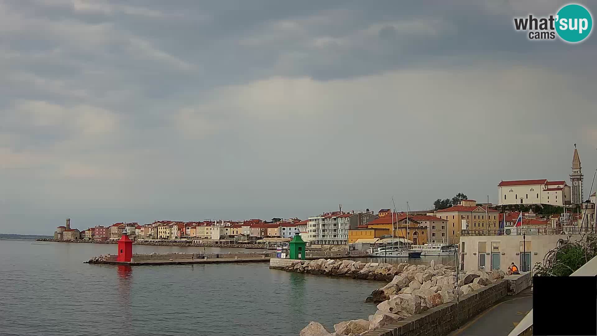 Piran – view to Punta and Mandrač