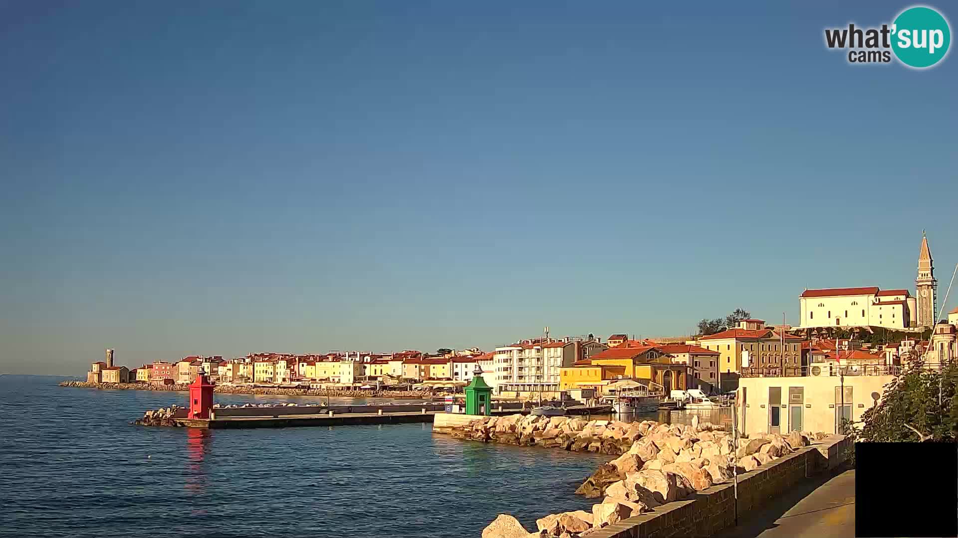 Piran – view to Punta and Mandrač