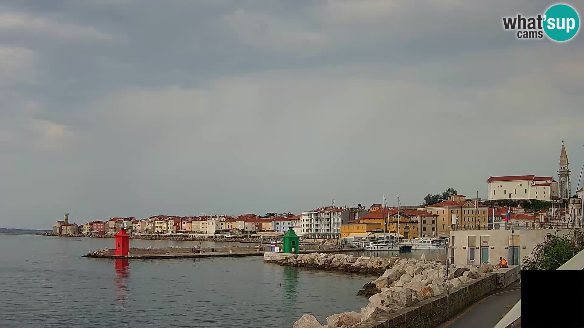 Pirano – vista verso la Punta e il “Mandrač”