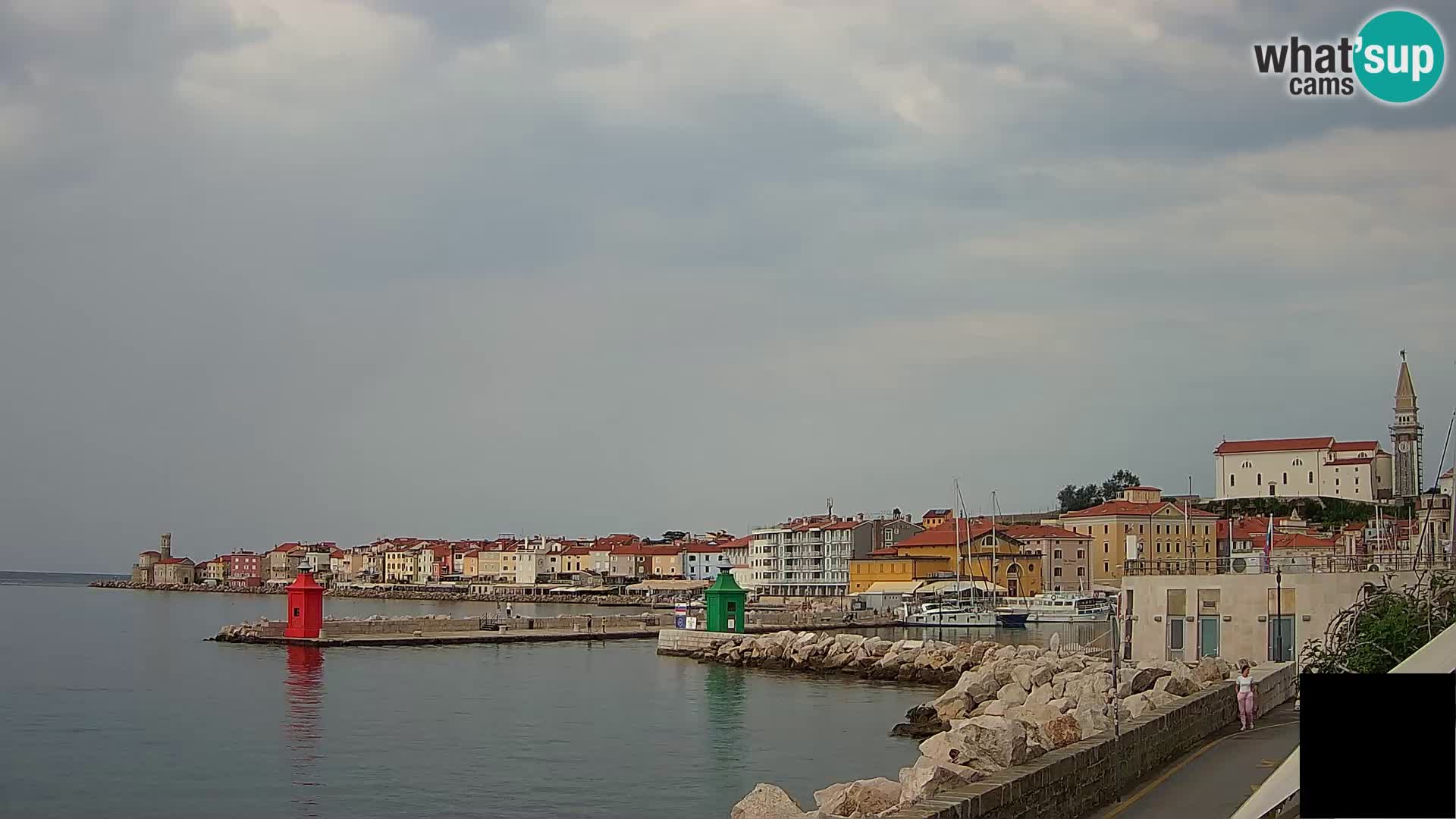 Pirano – vista verso la Punta e il “Mandrač”