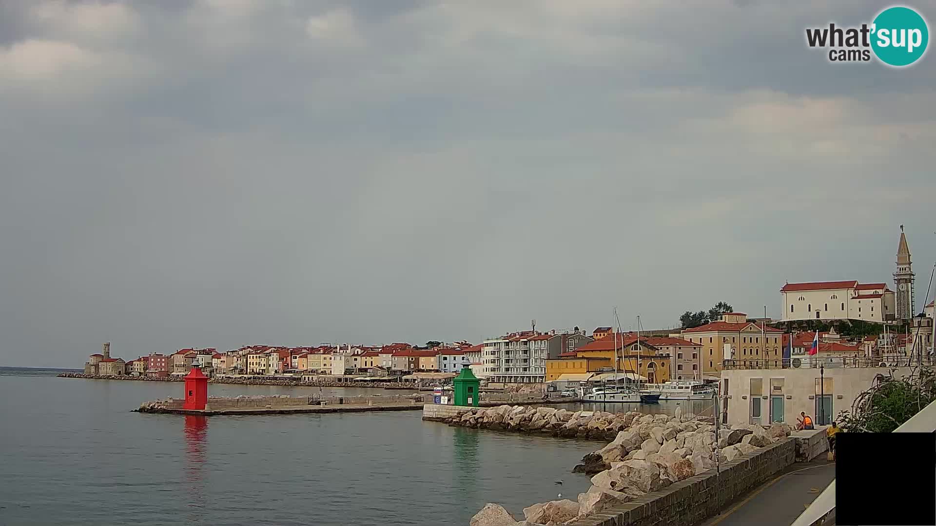 Piran – view to Punta and Mandrač