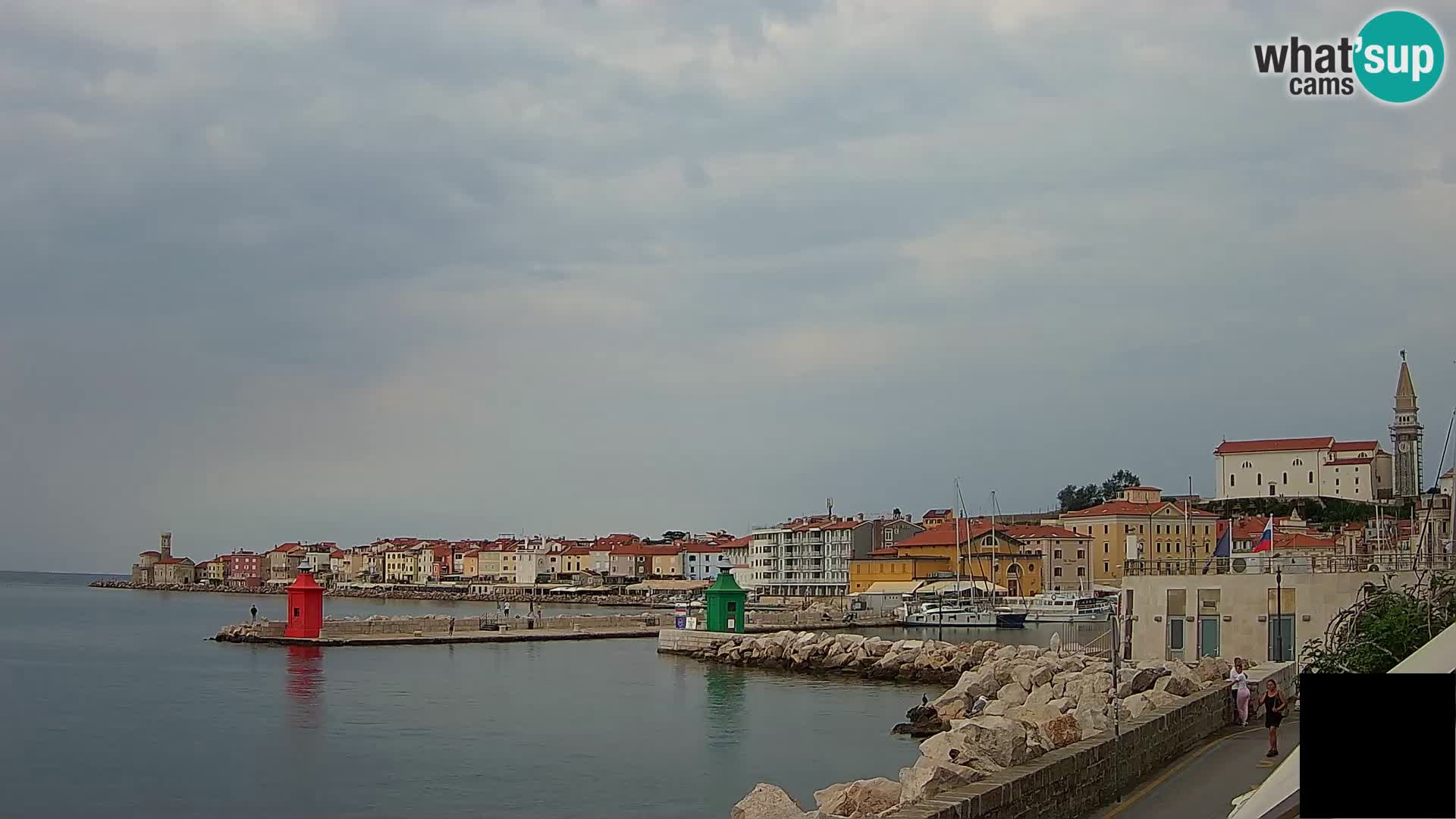 Piran – view to Punta and Mandrač