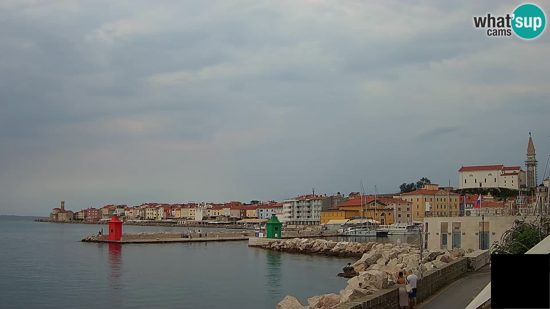 Piran – view to Punta and Mandrač