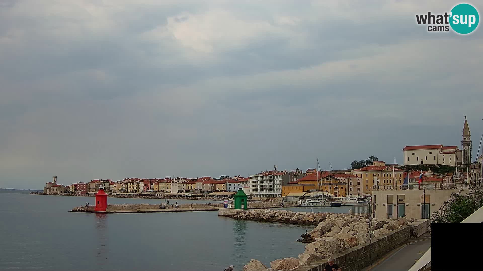 Pirano – vista verso la Punta e il “Mandrač”