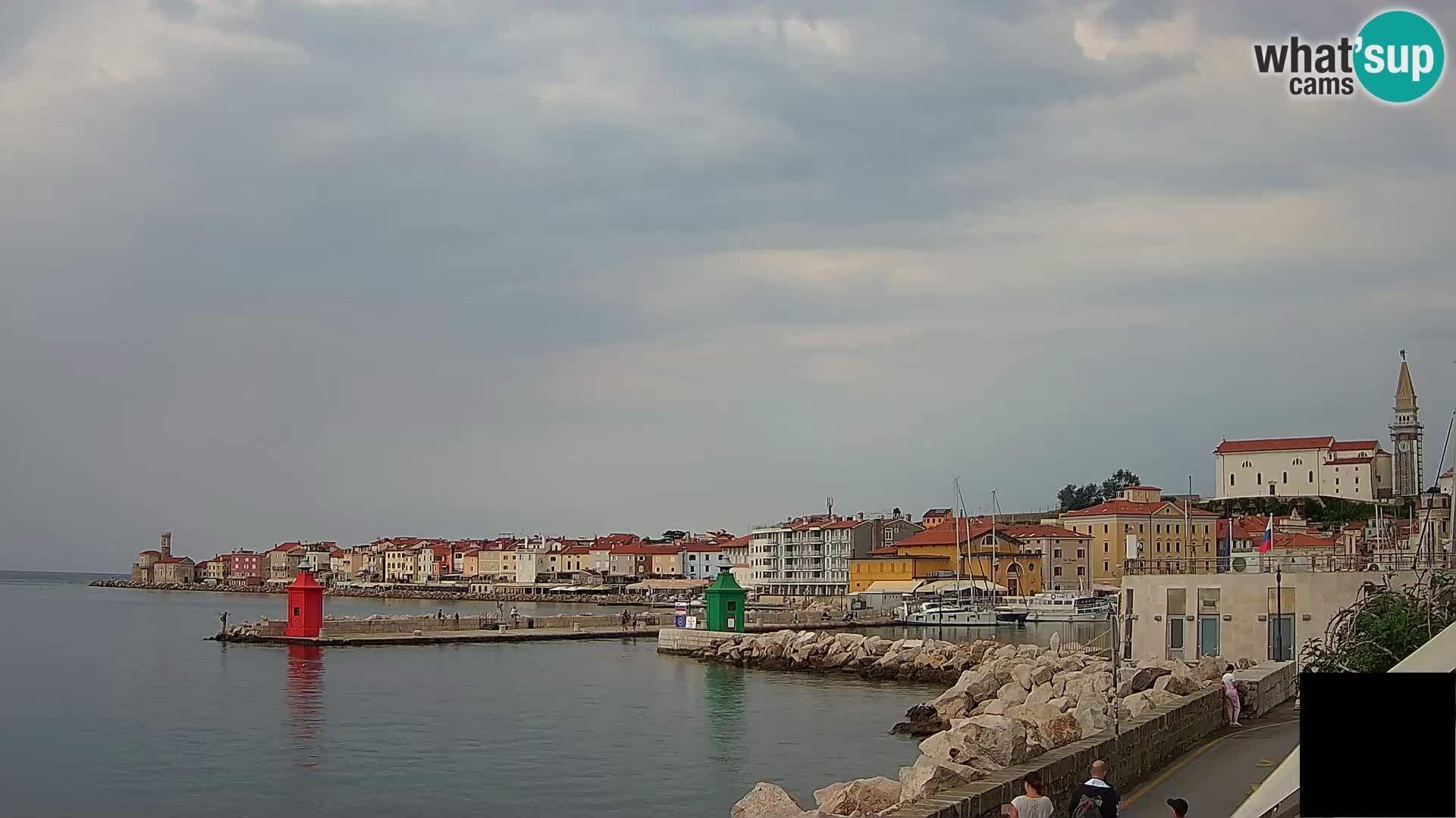 Pirano – vista verso la Punta e il “Mandrač”