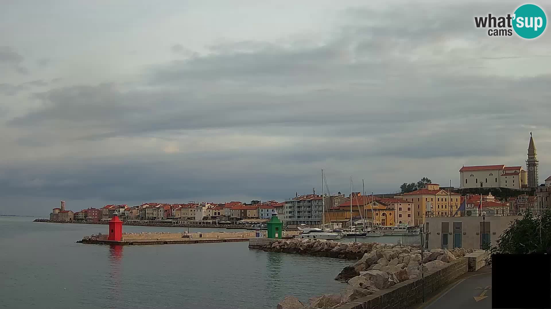 Piran – view to Punta and Mandrač