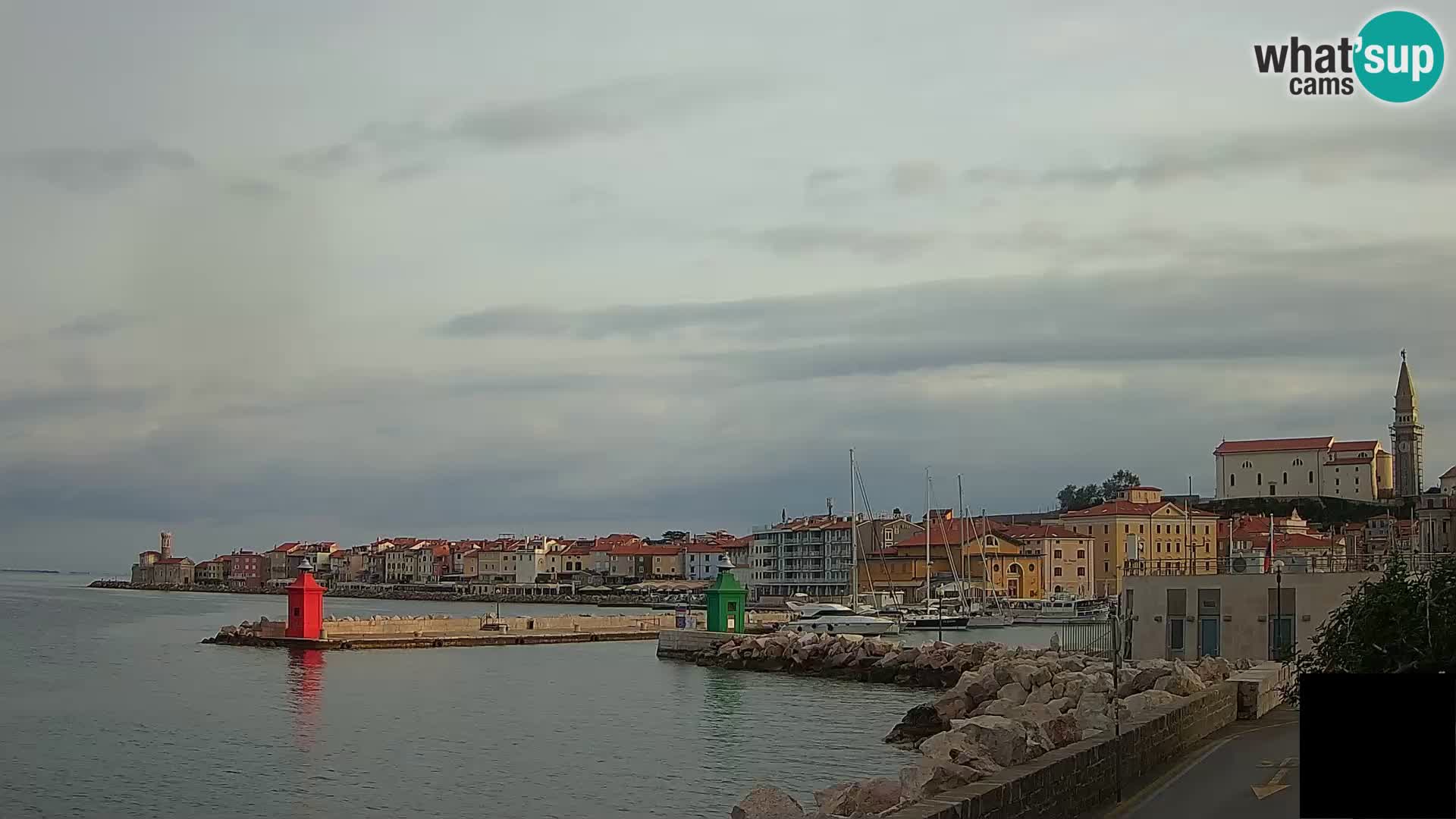 Piran – view to Punta and Mandrač