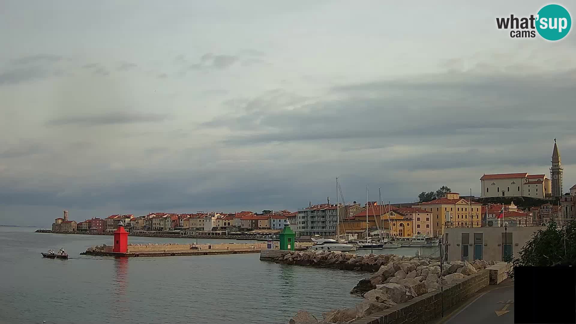 Piran – view to Punta and Mandrač