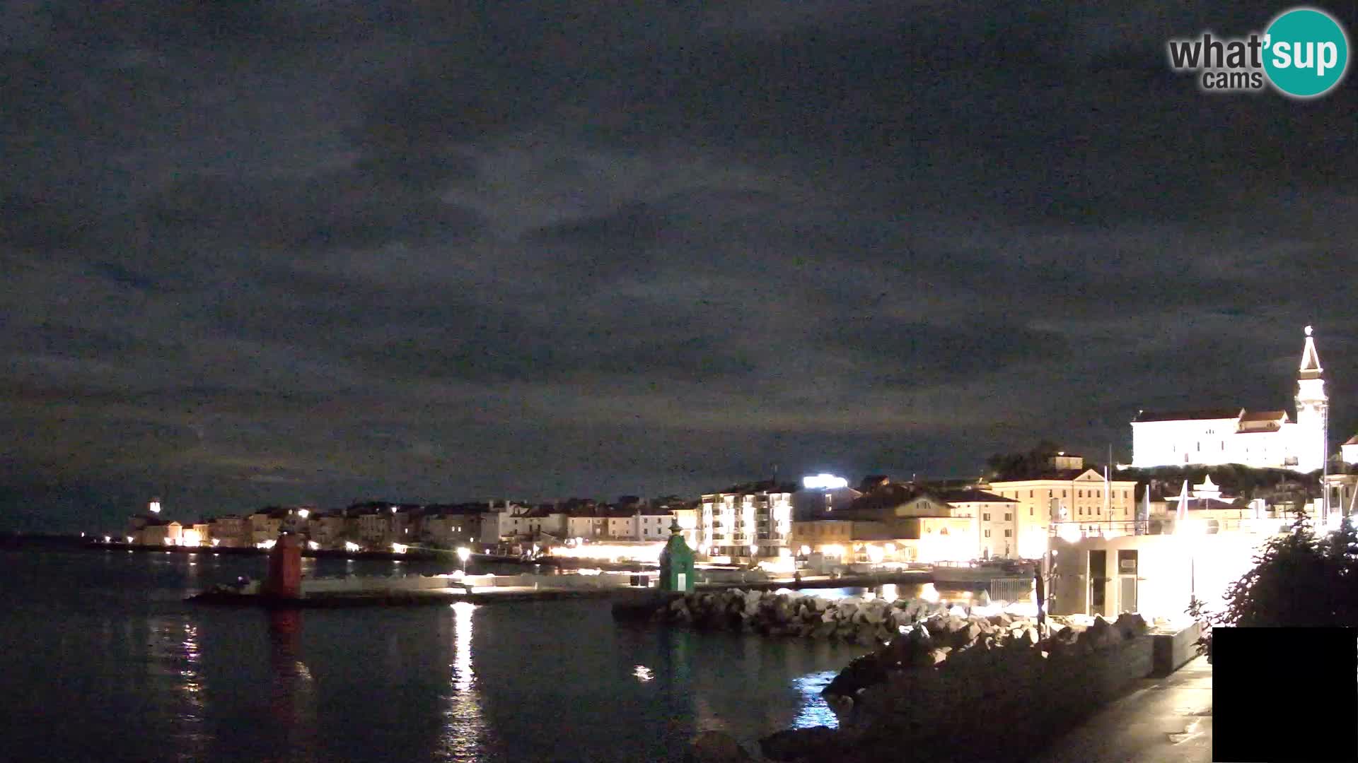 Piran – view to Punta and Mandrač