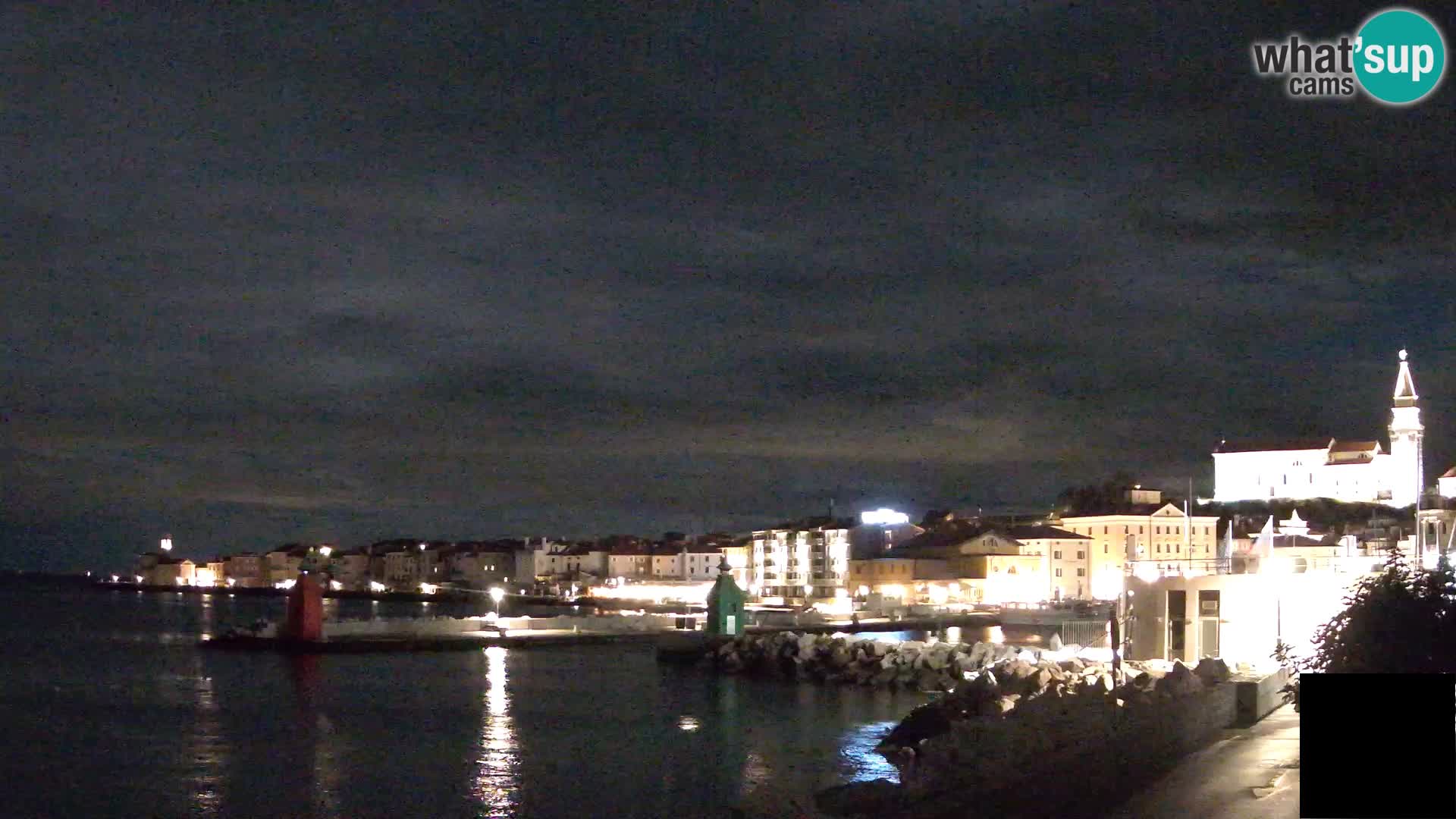 Piran – view to Punta and Mandrač