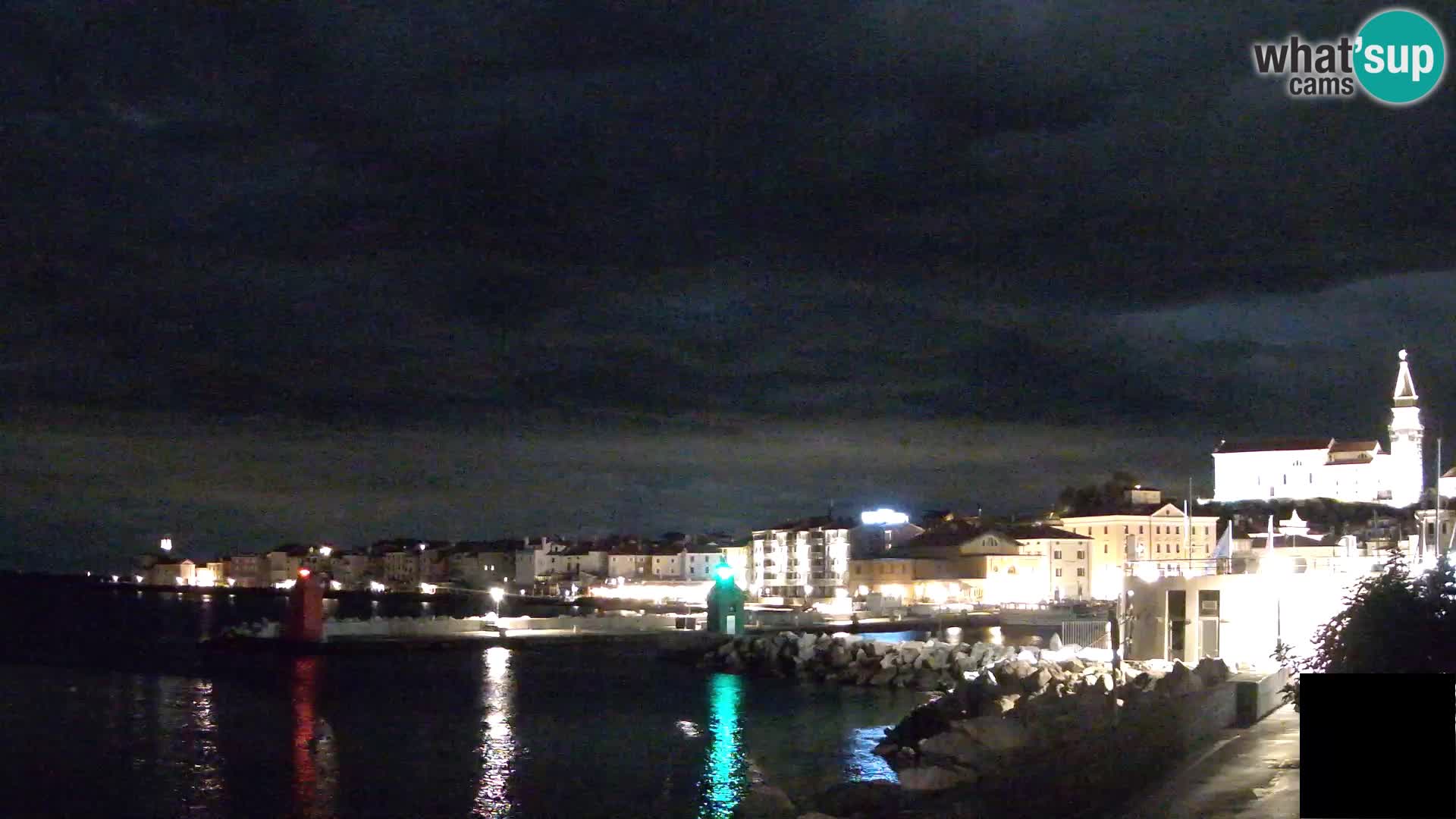 Piran – view to Punta and Mandrač