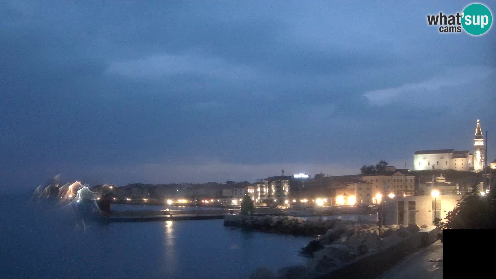 Piran – view to Punta and Mandrač