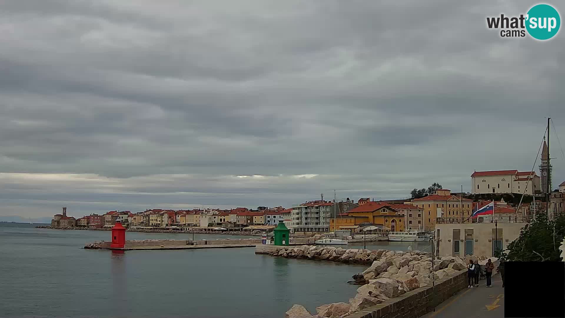 Piran – view to Punta and Mandrač