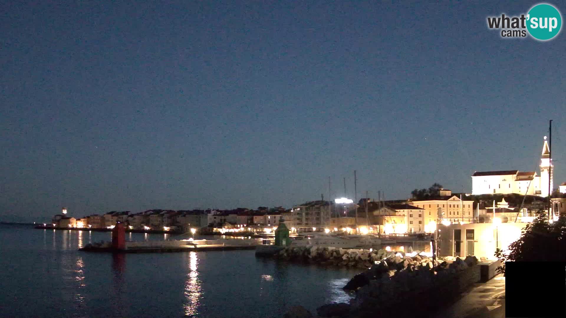 Piran – view to Punta and Mandrač