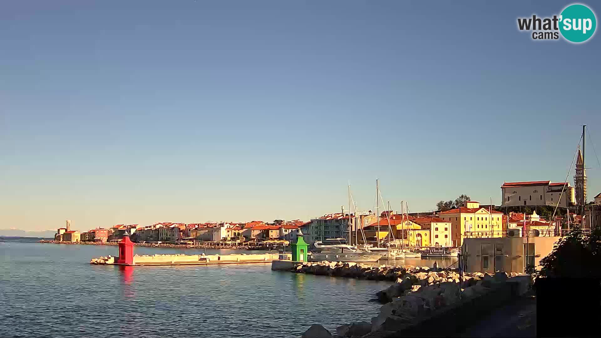 Piran – view to Punta and Mandrač