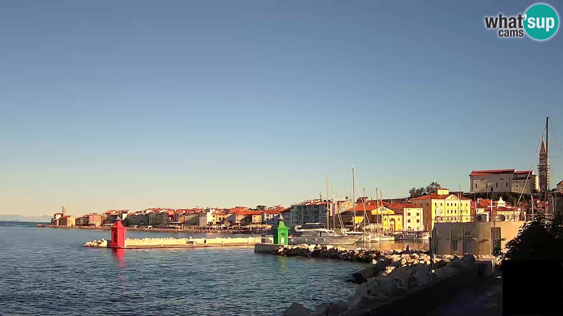 Piran – view to Punta and Mandrač