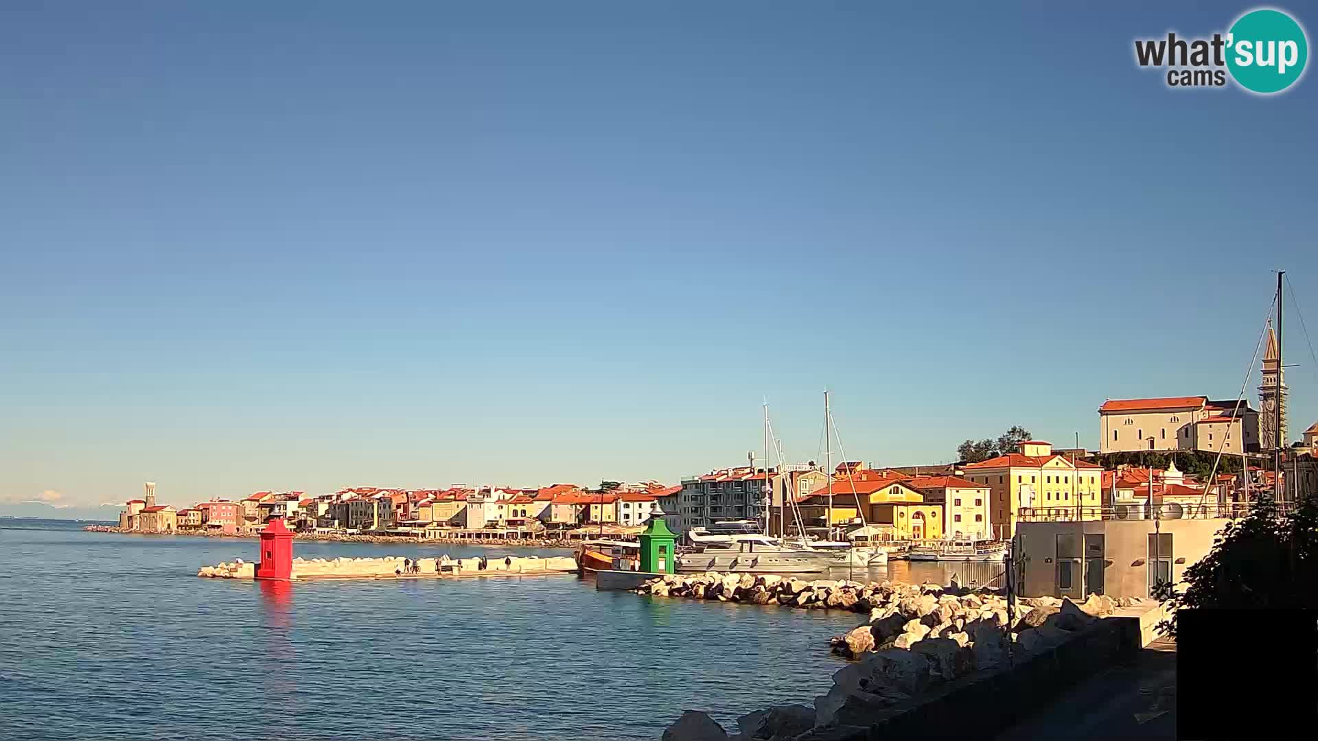 Piran – view to Punta and Mandrač