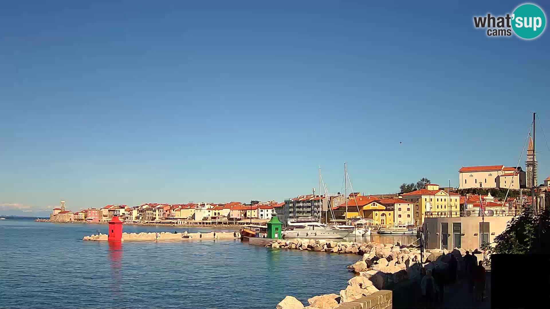 Piran – view to Punta and Mandrač