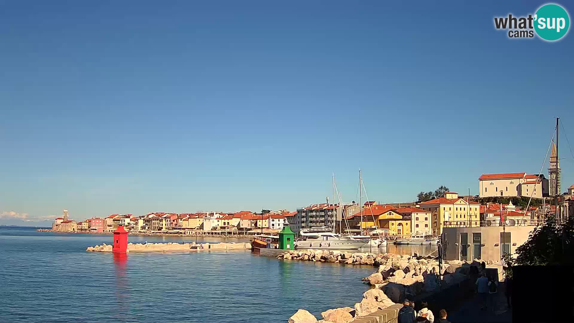 Piran – view to Punta and Mandrač