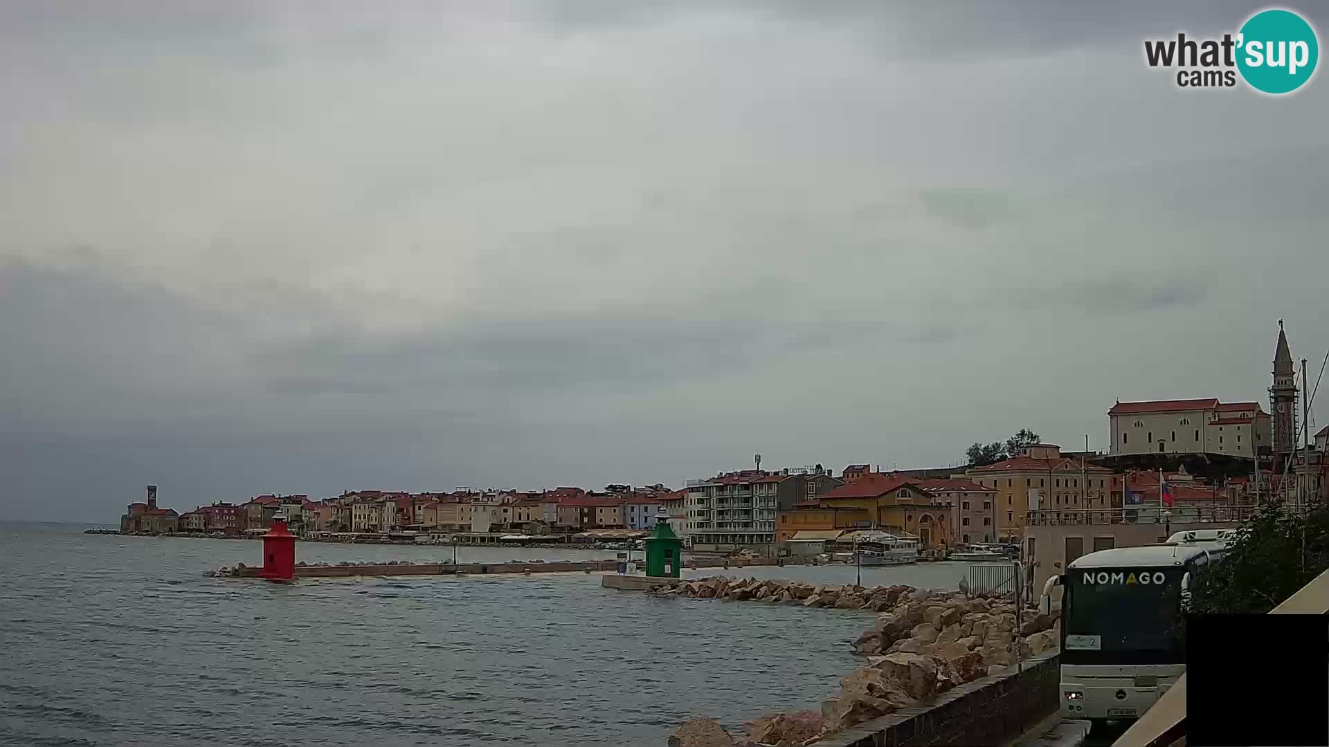 Piran – view to Punta and Mandrač