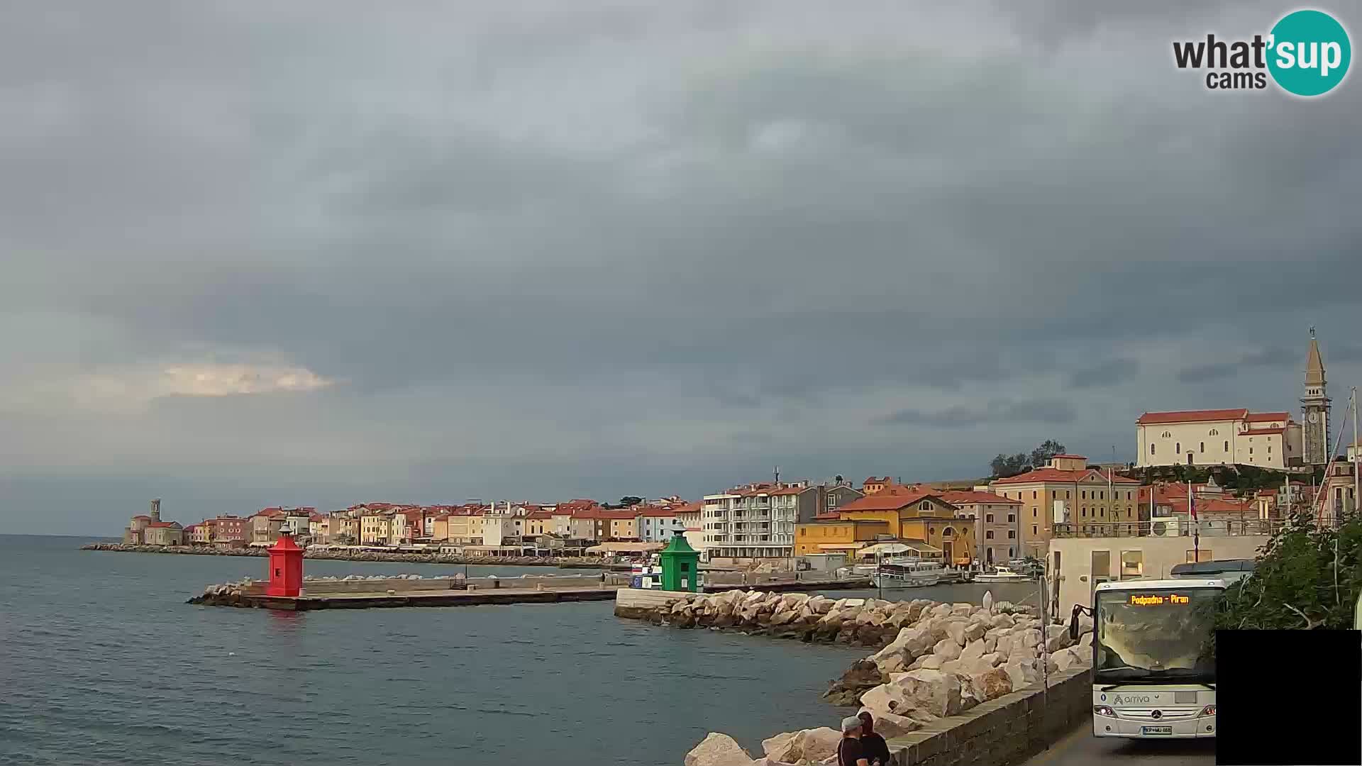 Piran – view to Punta and Mandrač