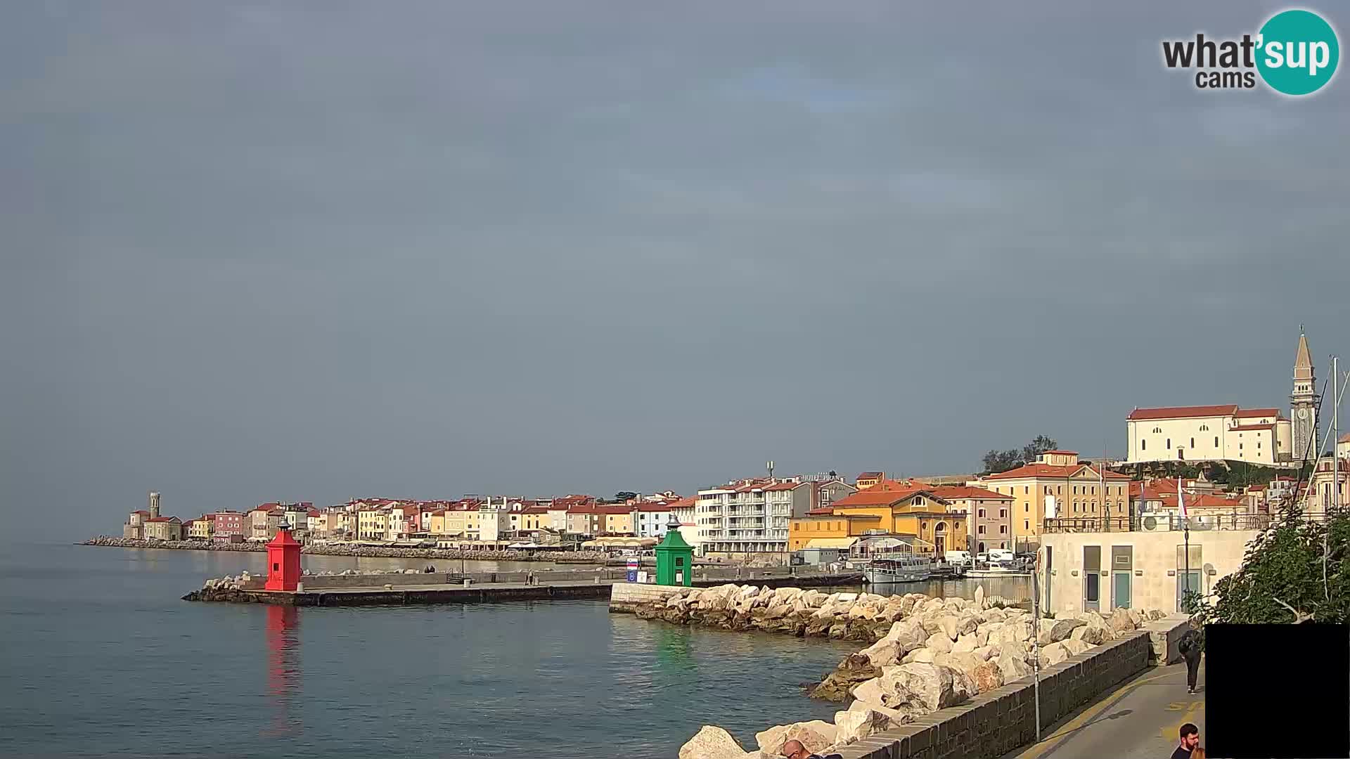 Pirano – vista verso la Punta e il “Mandrač”