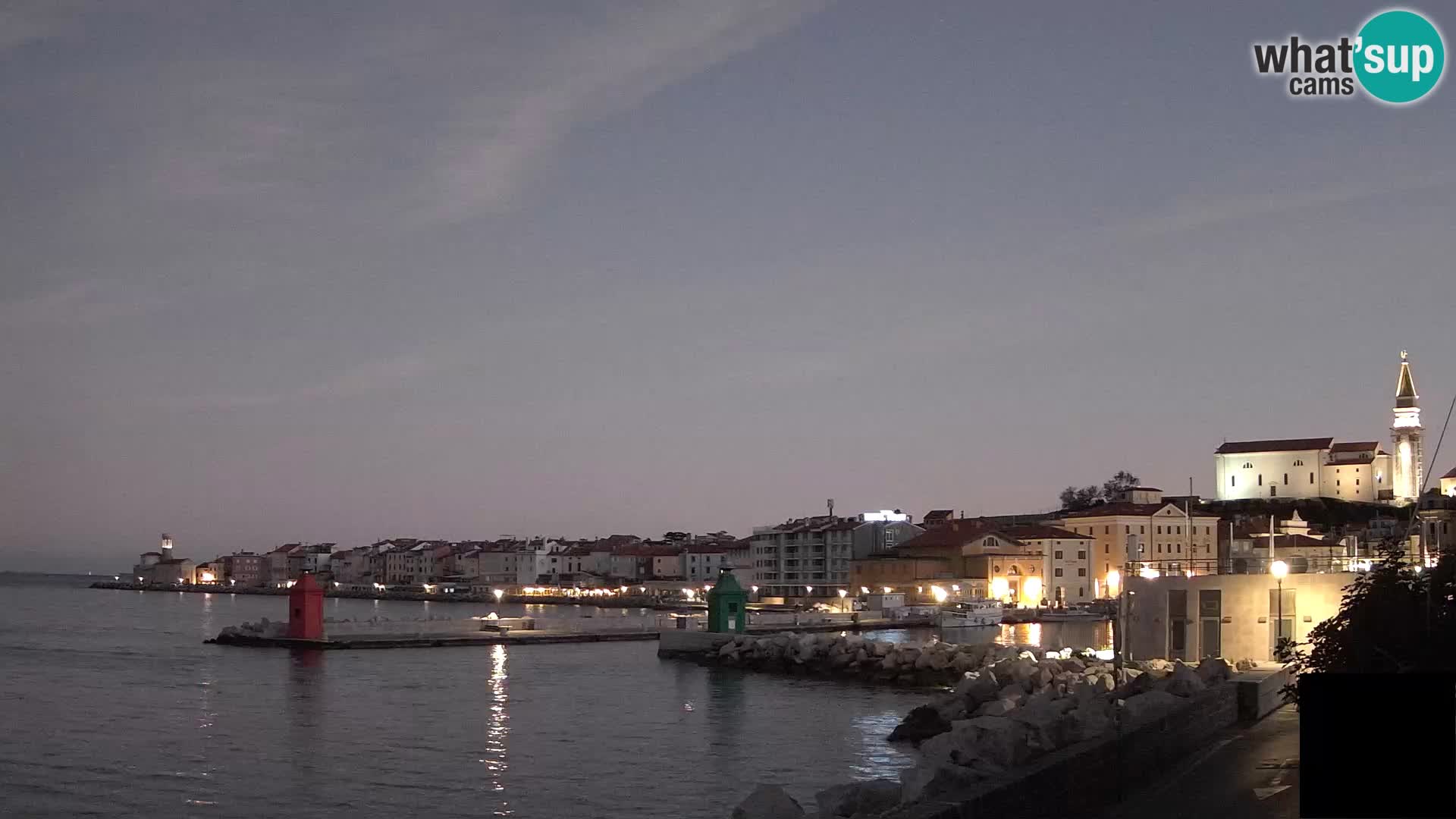 Piran – view to Punta and Mandrač