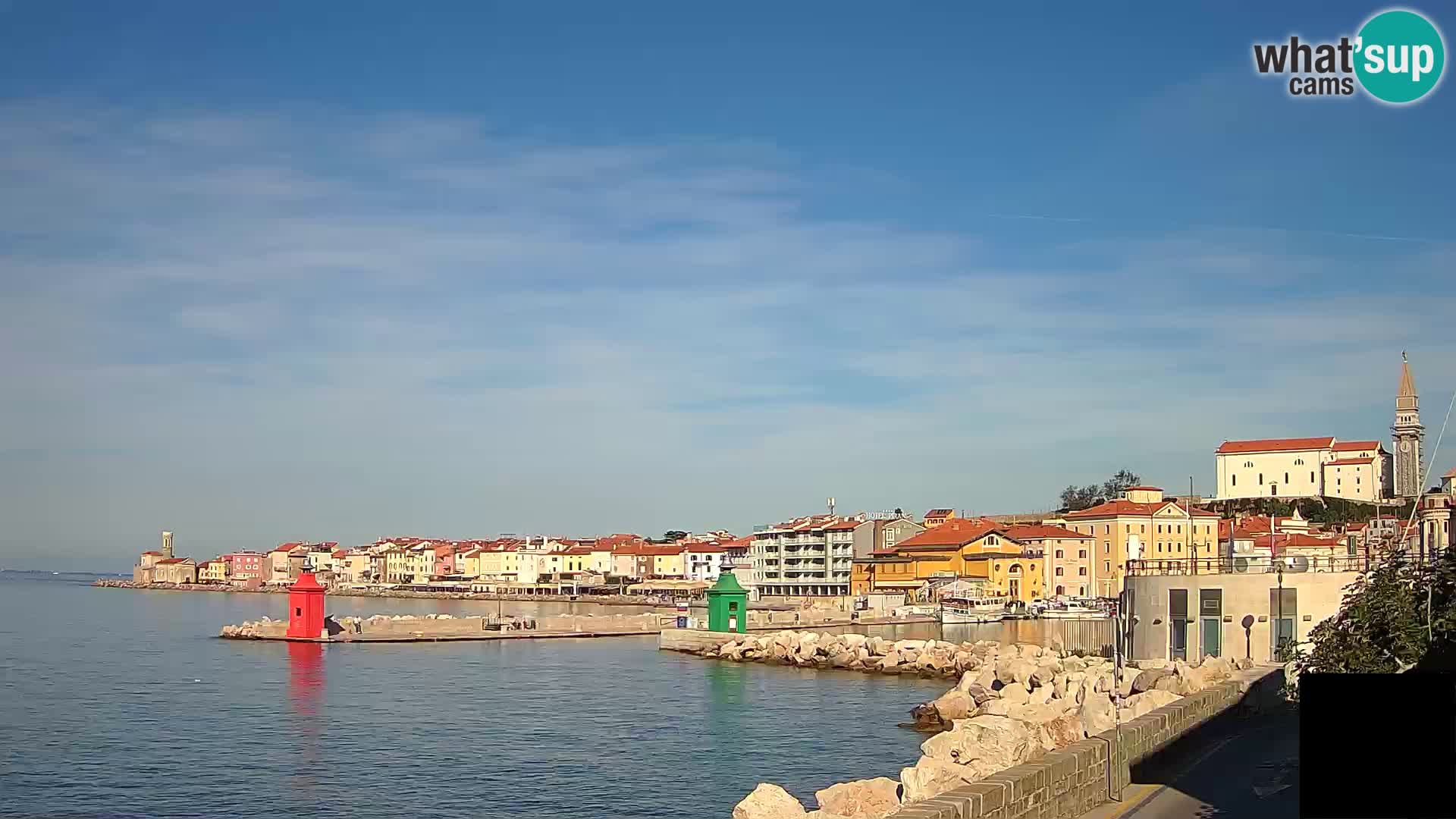 Piran – view to Punta and Mandrač