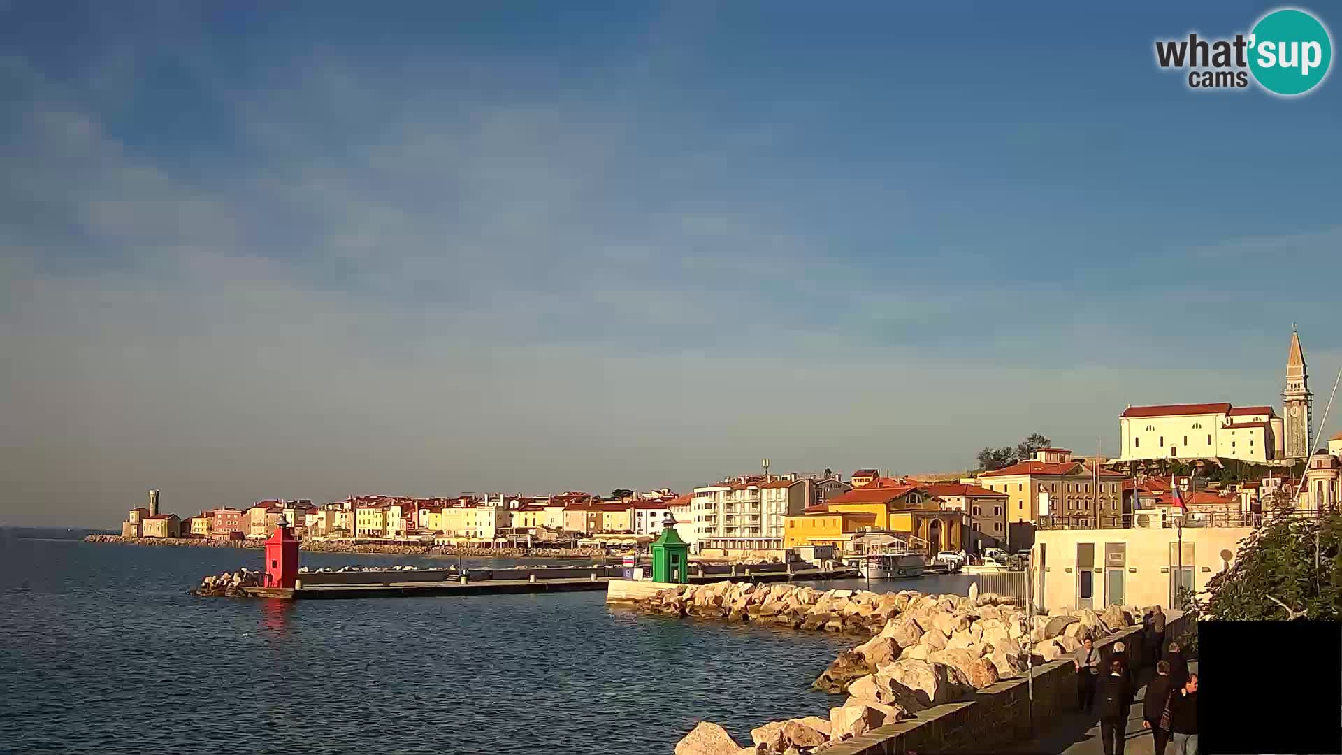 Piran – view to Punta and Mandrač