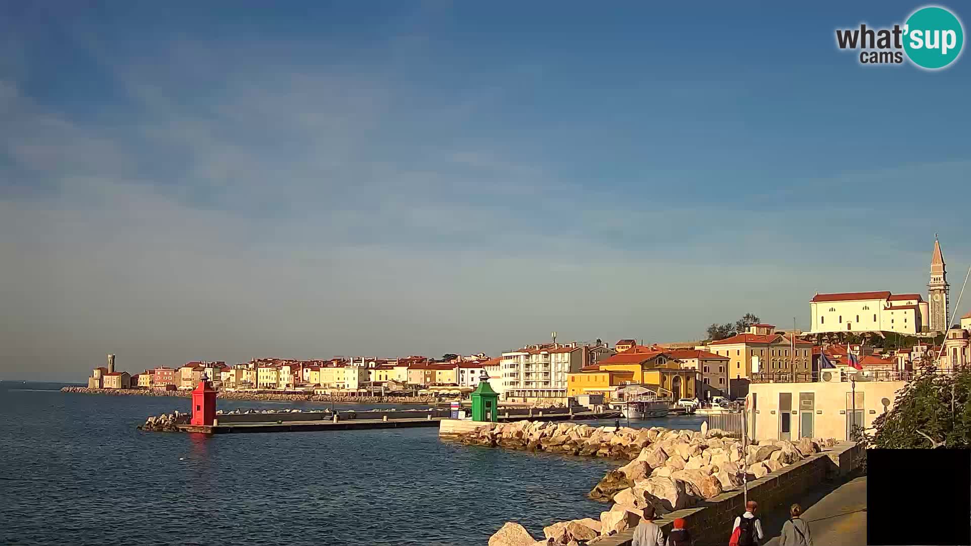 Piran – view to Punta and Mandrač