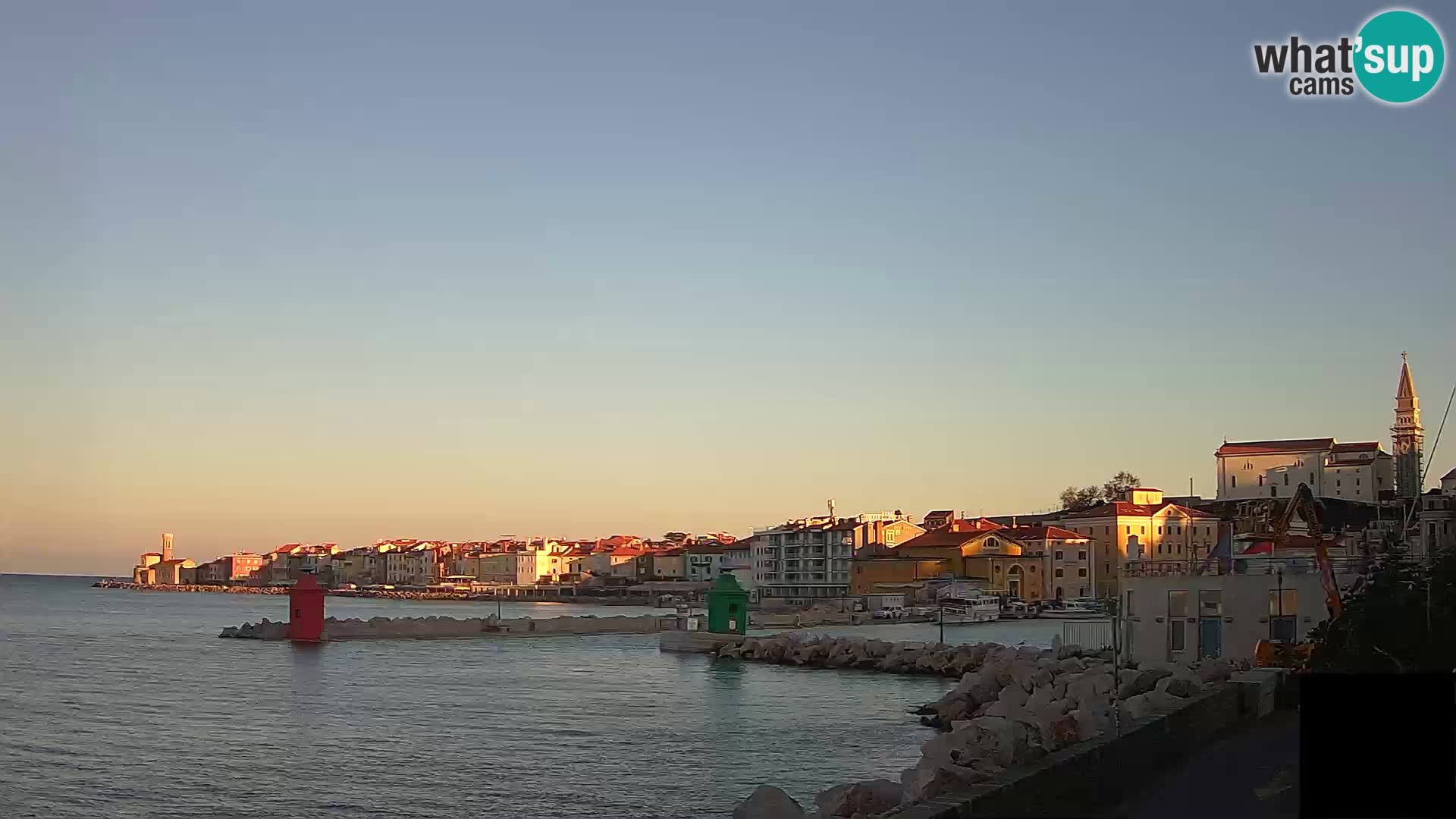 Piran – view to Punta and Mandrač