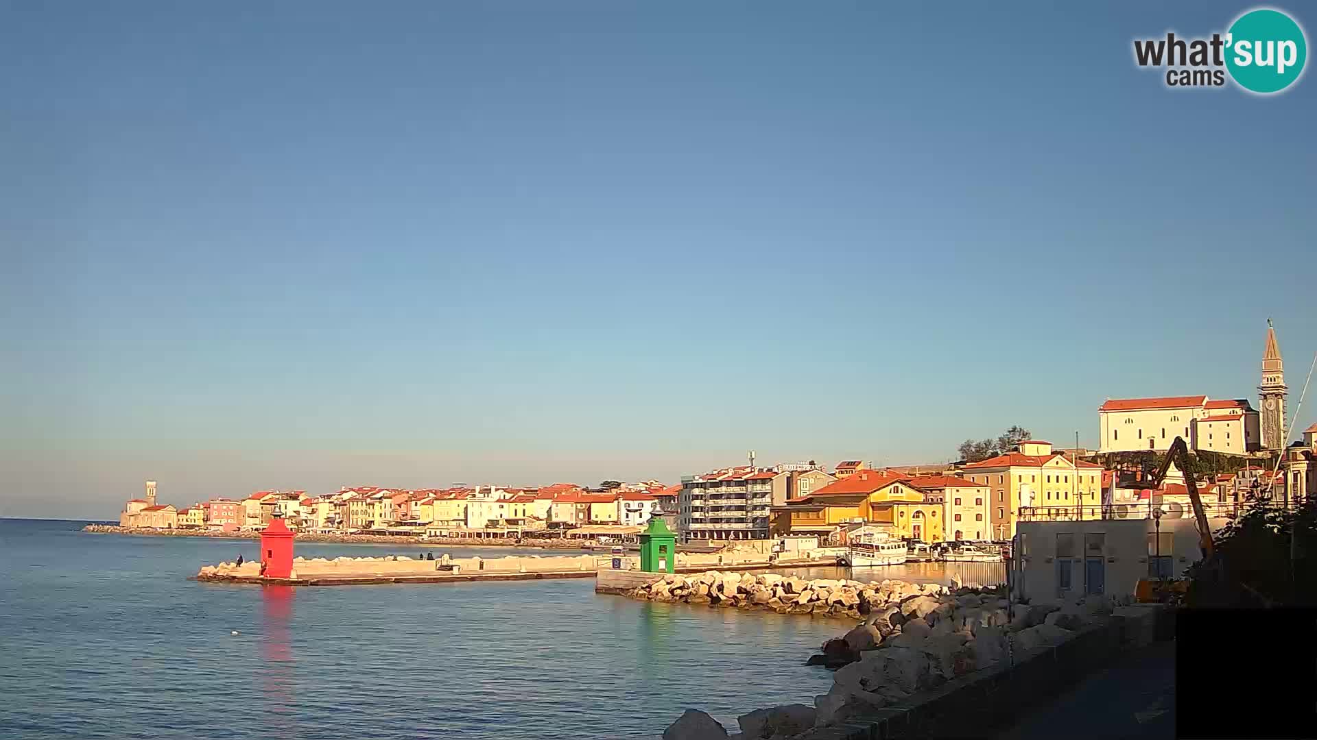 Pirano – vista verso la Punta e il “Mandrač”