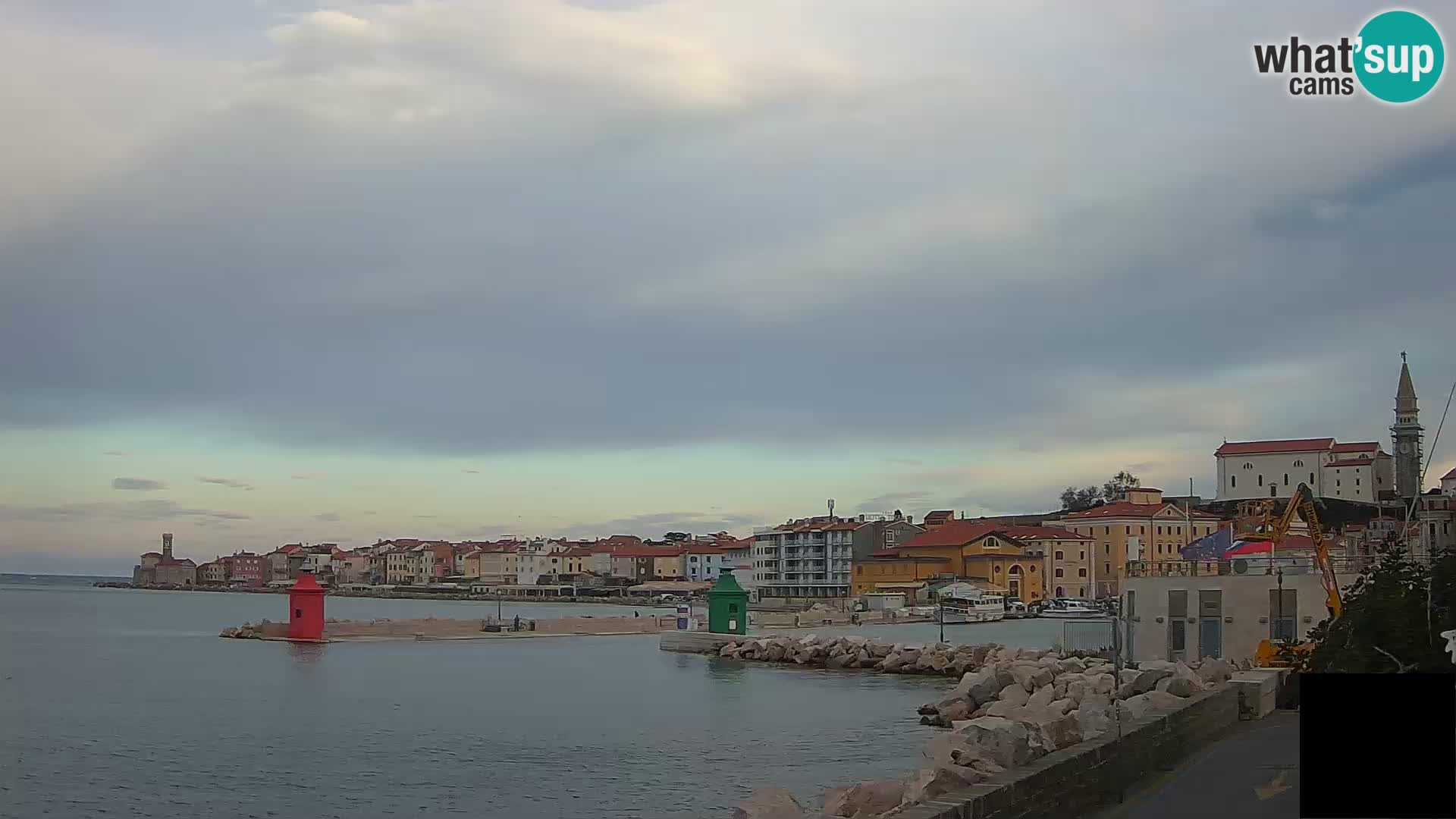 Piran – view to Punta and Mandrač