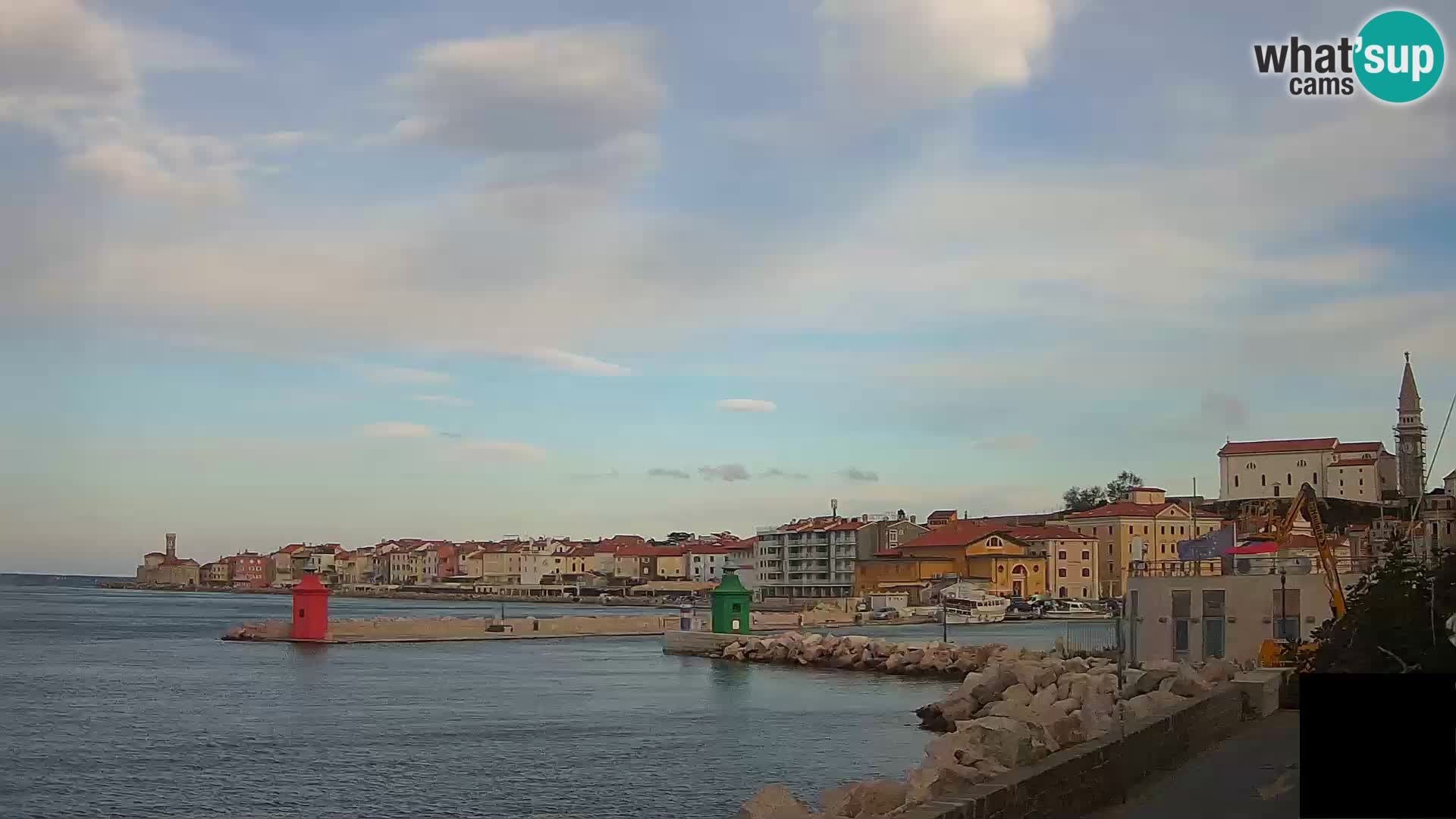 Piran – view to Punta and Mandrač