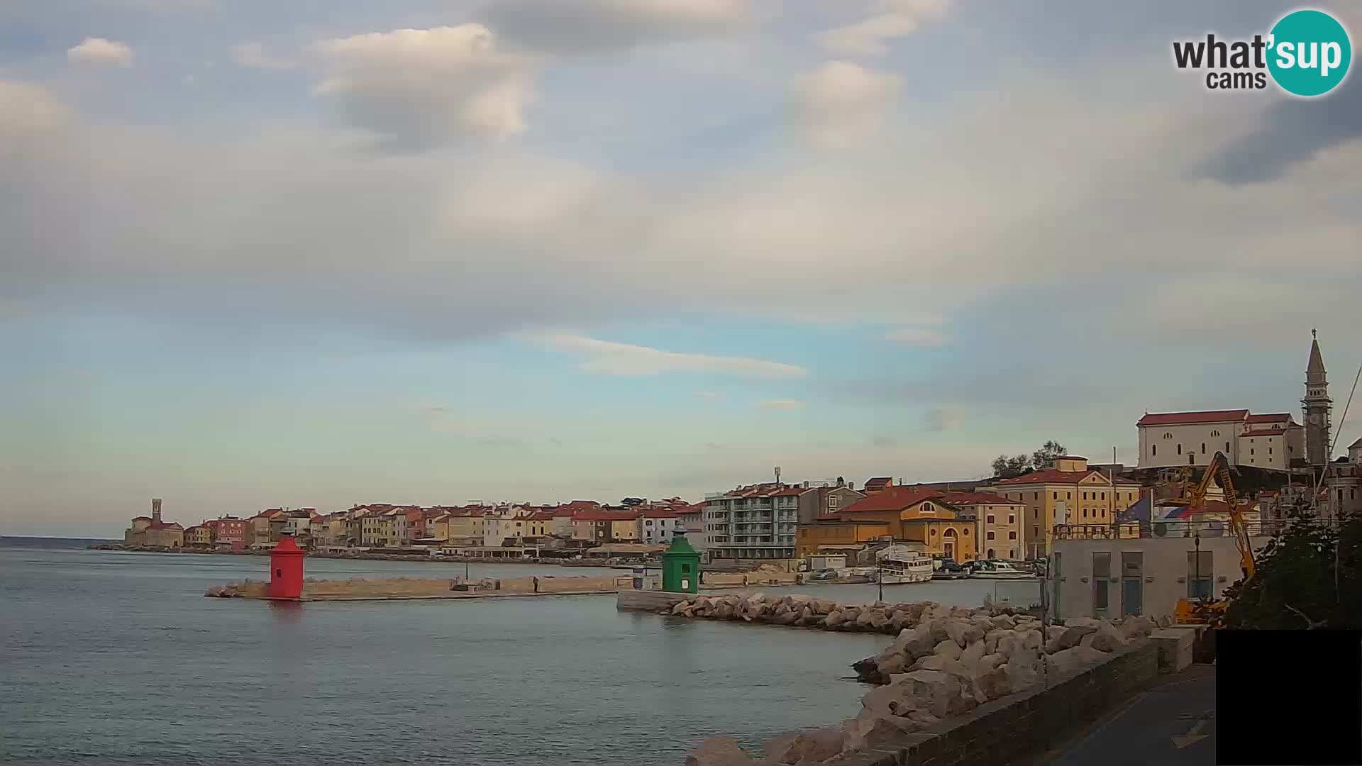 Piran – view to Punta and Mandrač