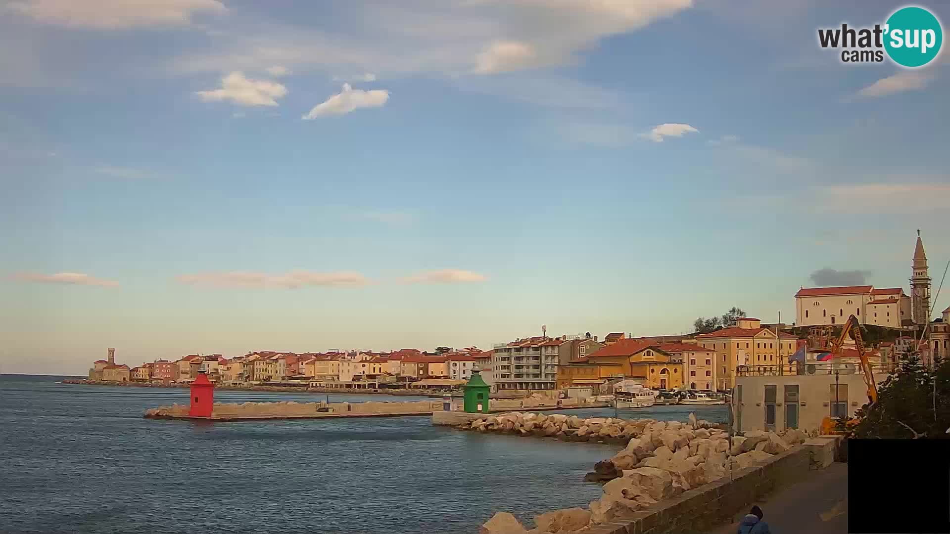 Pirano – vista verso la Punta e il “Mandrač”