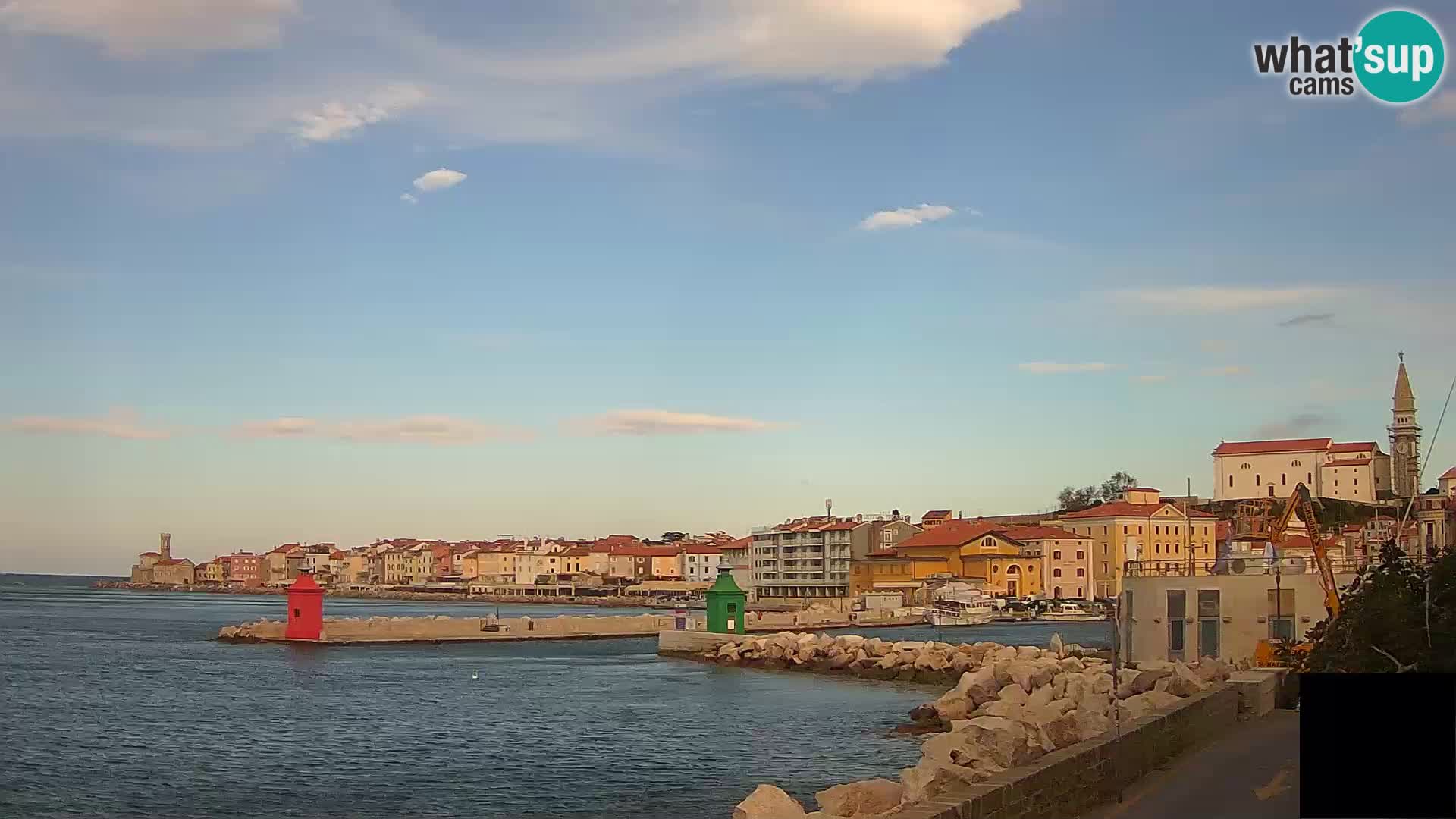 Pirano – vista verso la Punta e il “Mandrač”